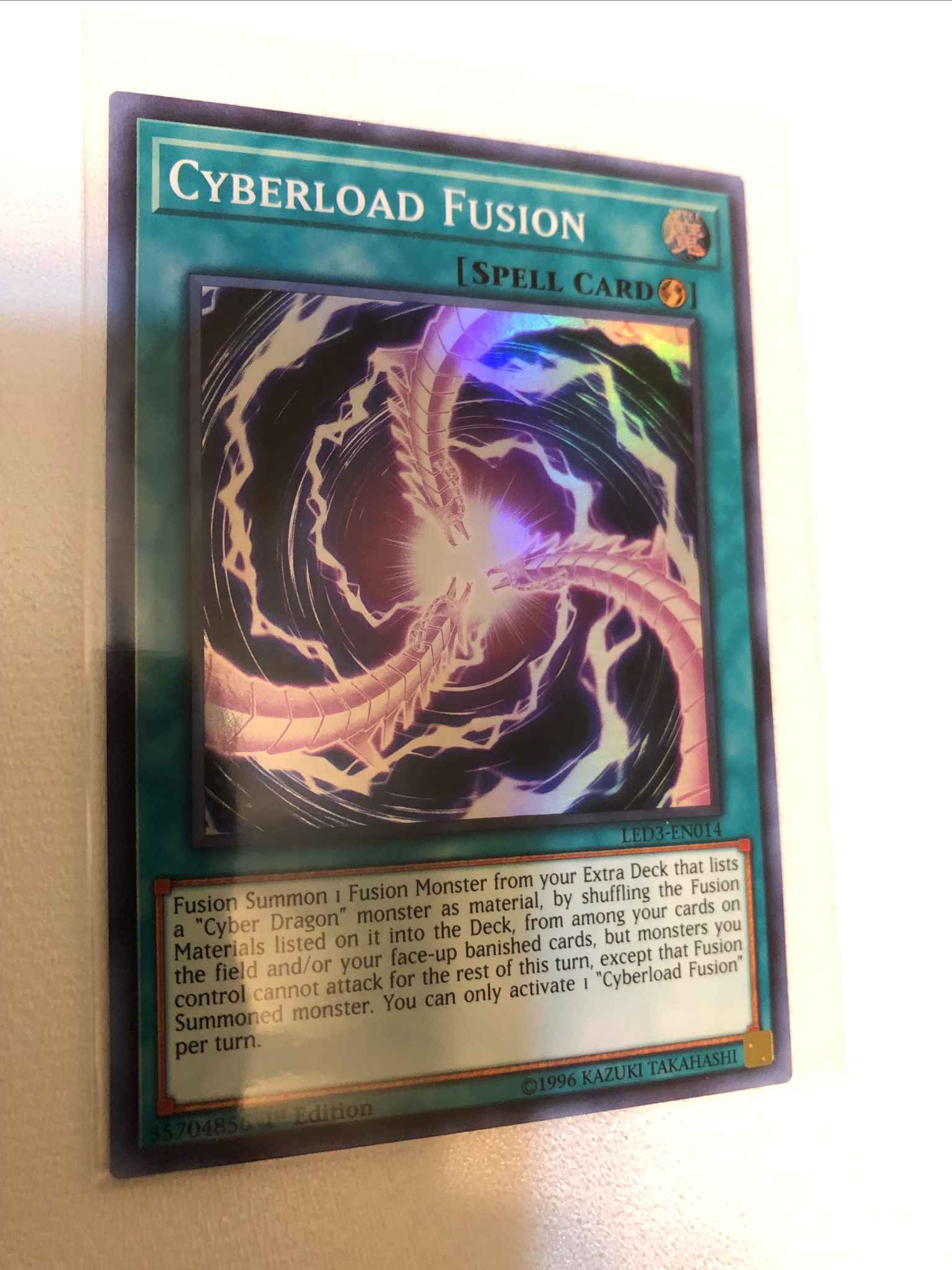 Cyberload Fusion LED3-EN014 1st Edition NM-GM *FREE SHIPPING* 