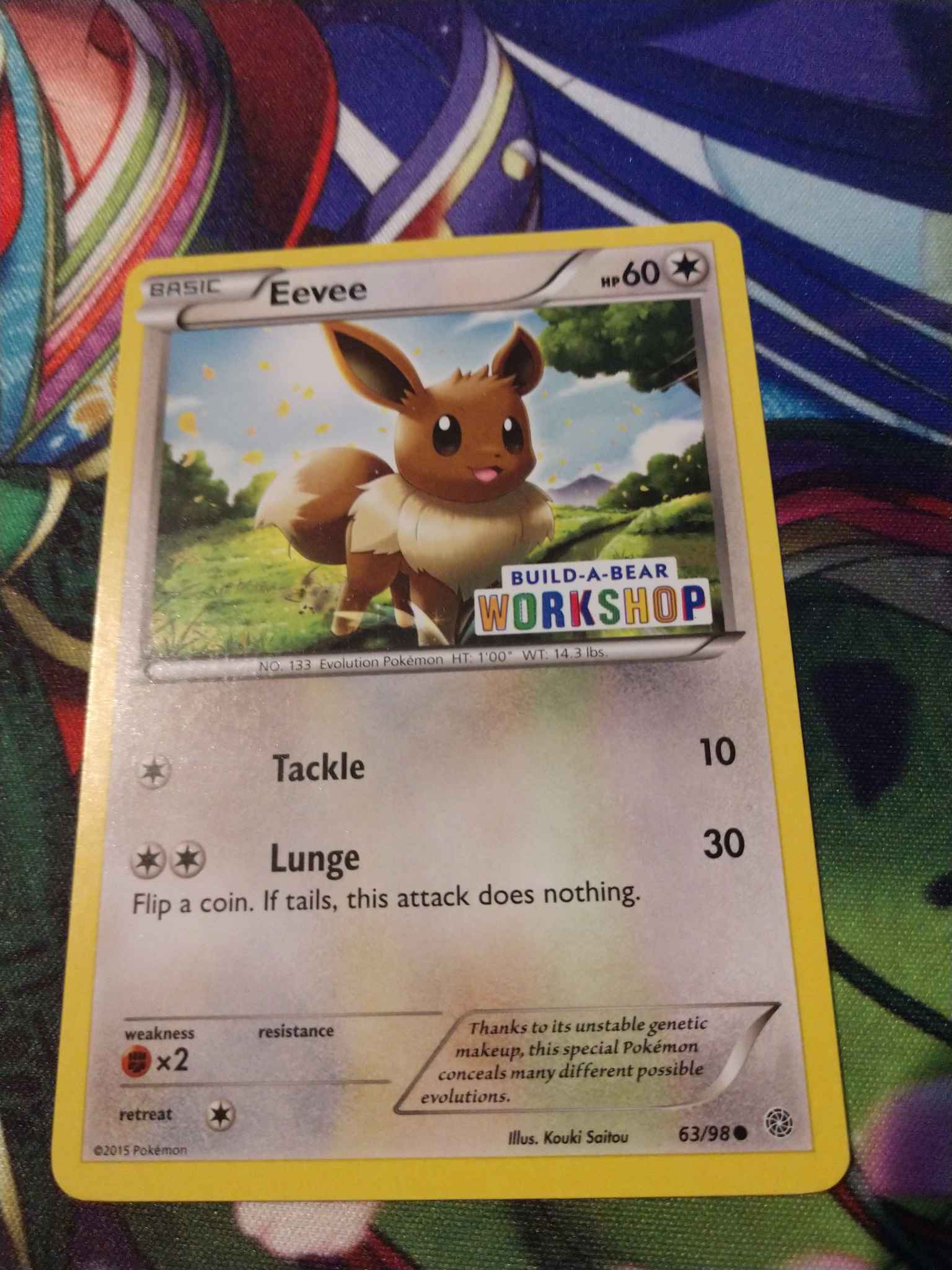 Rare NEW & SEALED Pokemon Cards Eevee PROMO Build-A-Bear Workshop Stamped 
