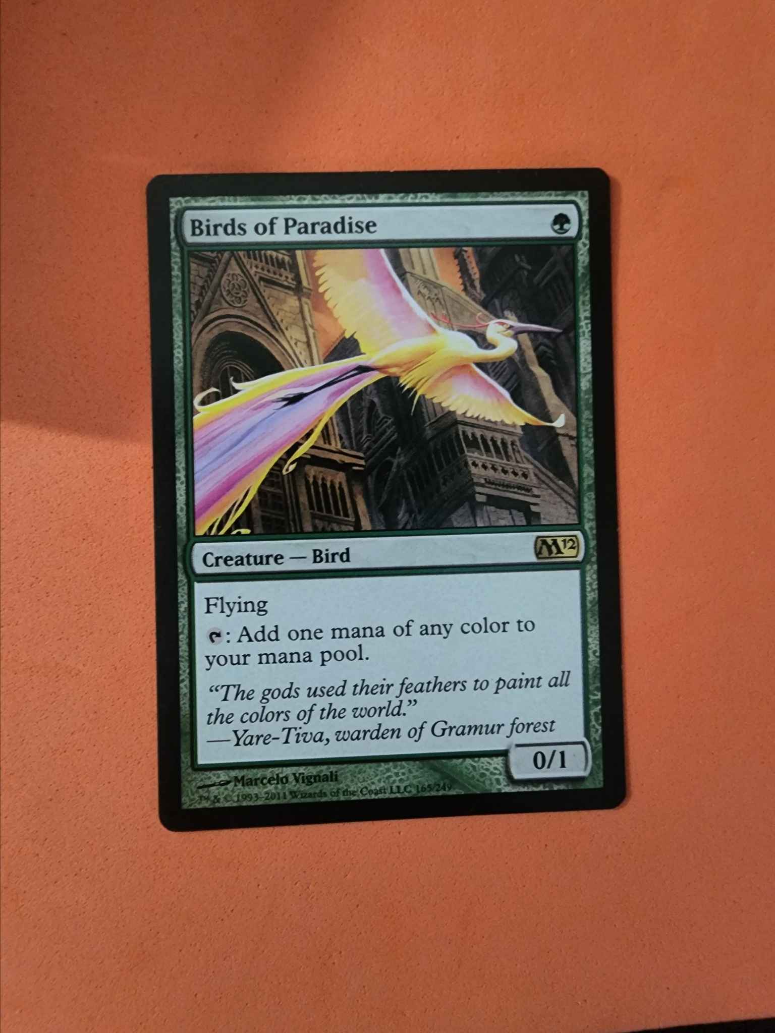 NM 10th Tenth Edition FOIL Birds of Paradise MTG 