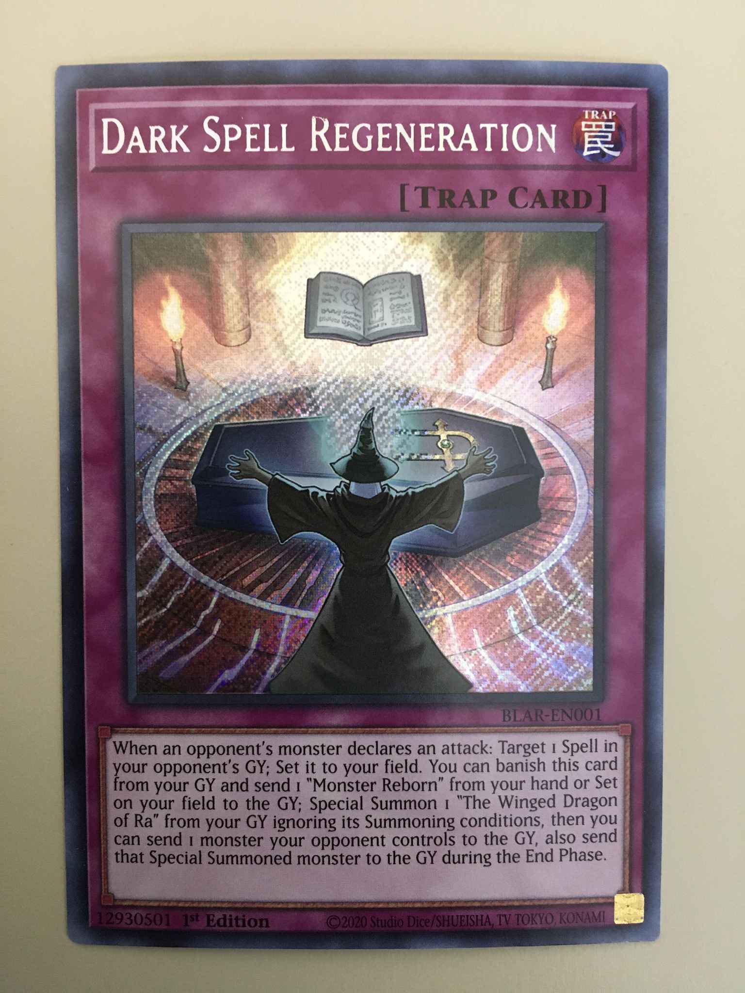 YuGiOh BLAR-DE001 Dark Magic regeneration