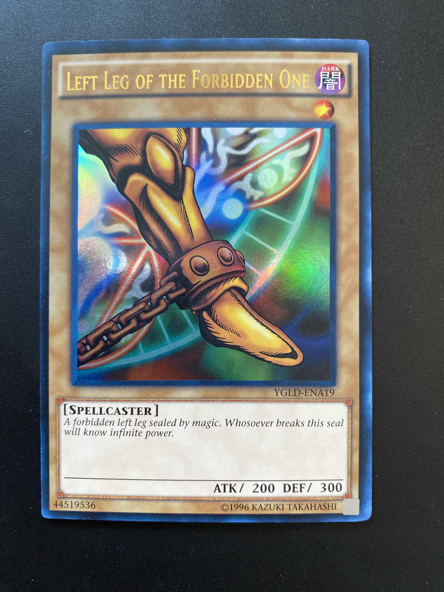 Left Leg of the Forbidden One YGLD-ENA19 Ultra Rare 1st NM Yugioh 