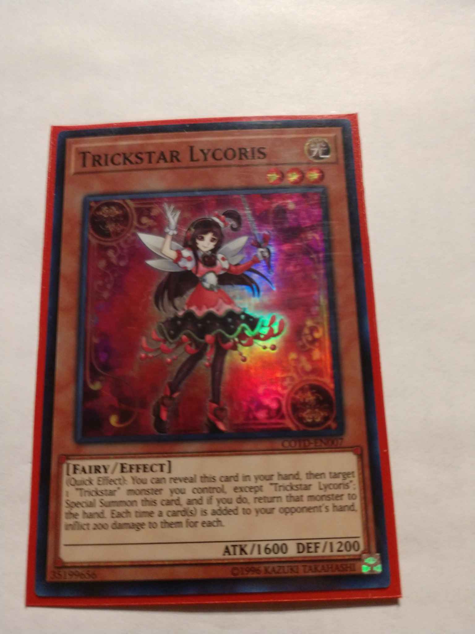 Trickstar Lycoris OP09-EN002 Ultimate Rare Near Mint Free Shipping! Yu-Gi-Oh 