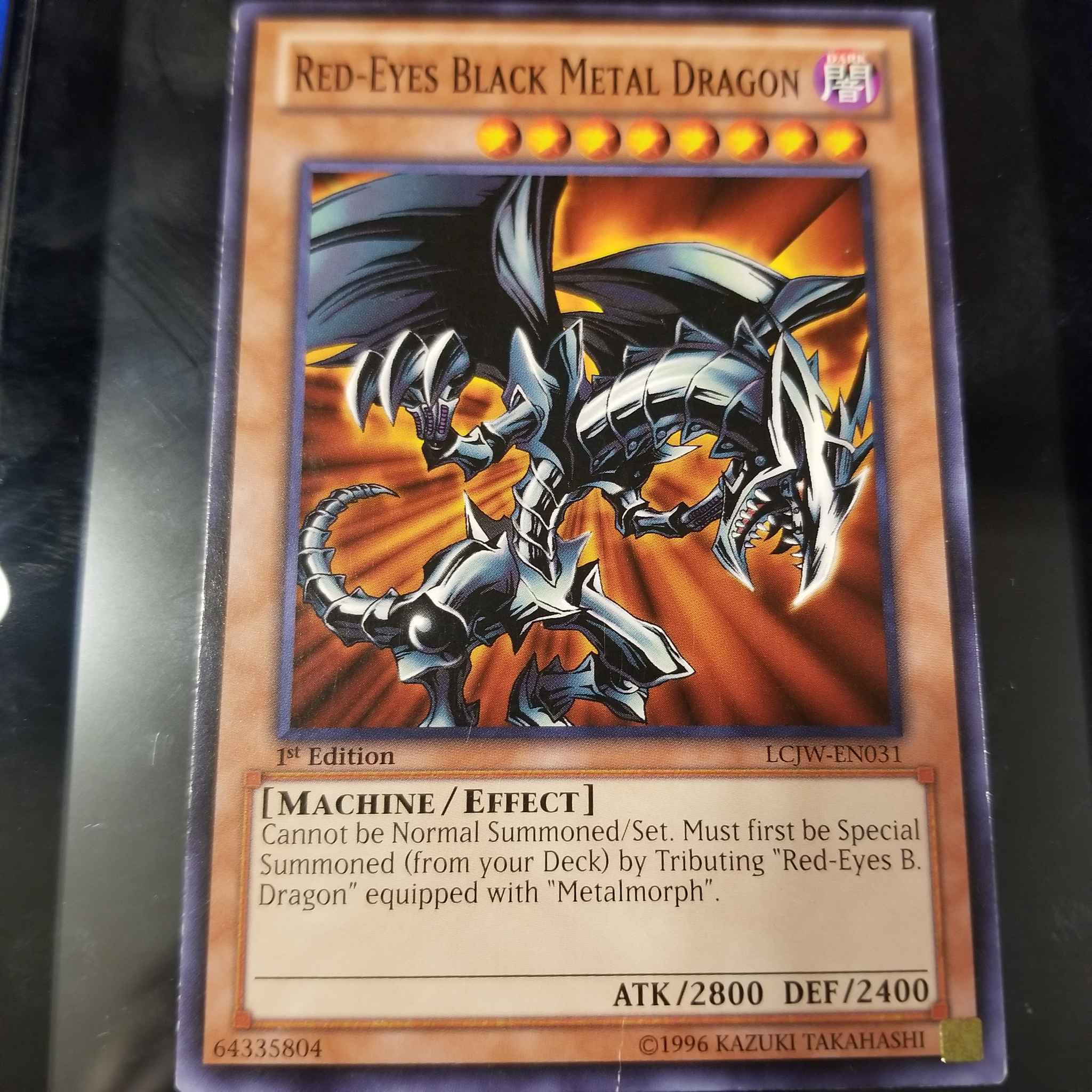 YUGIOH: RED EYES BLACK METAL DRAGON LCJW 1ST EDITION COMMON