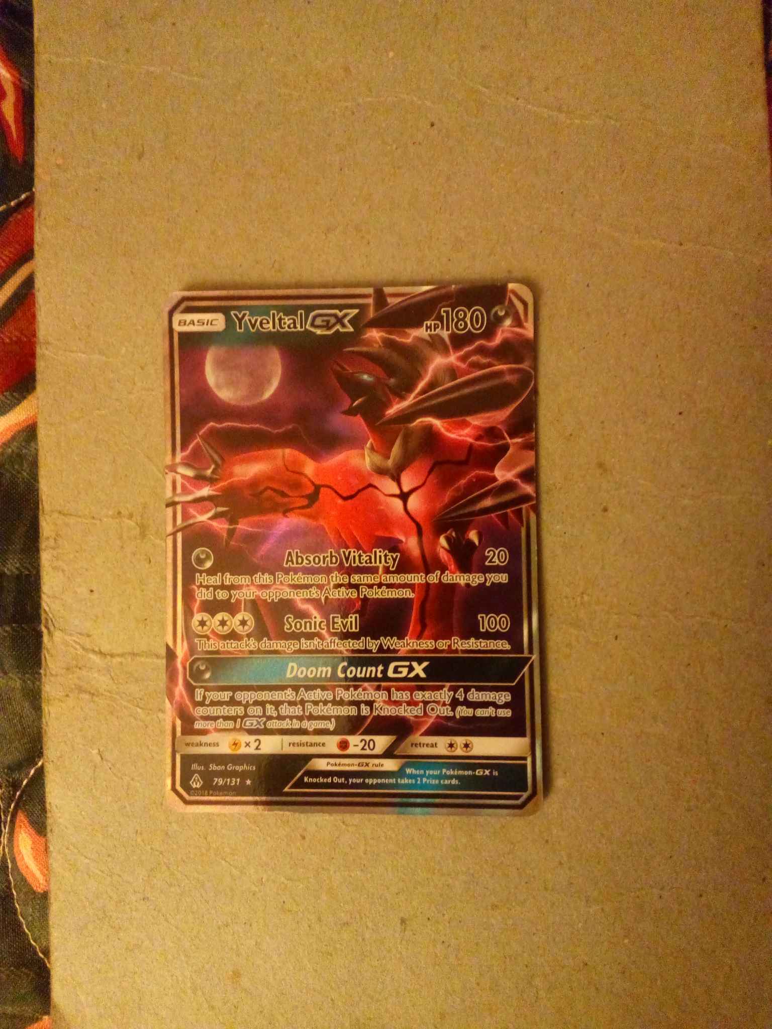 Yveltal Gx Yveltal Gx Sm Forbidden Light Pokemon Online Gaming Store For Cards Miniatures Singles Packs Booster Boxes