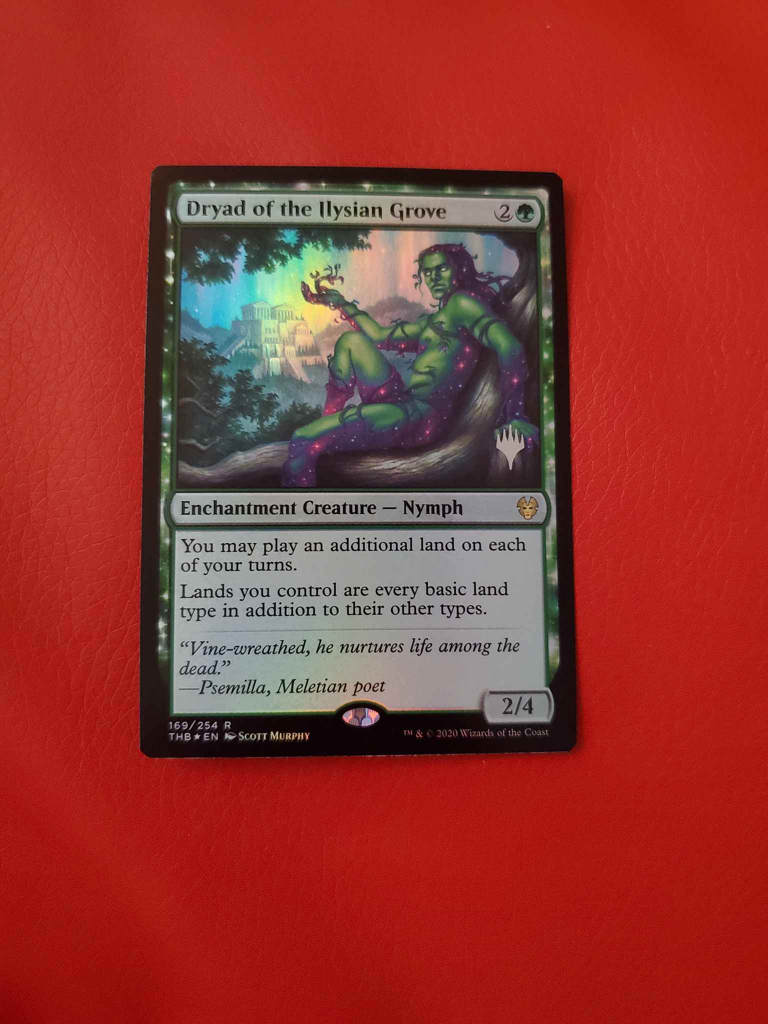 Eng Dryad of the Ilysian Grove Extended art from Theros Beyond Death Rare NM 