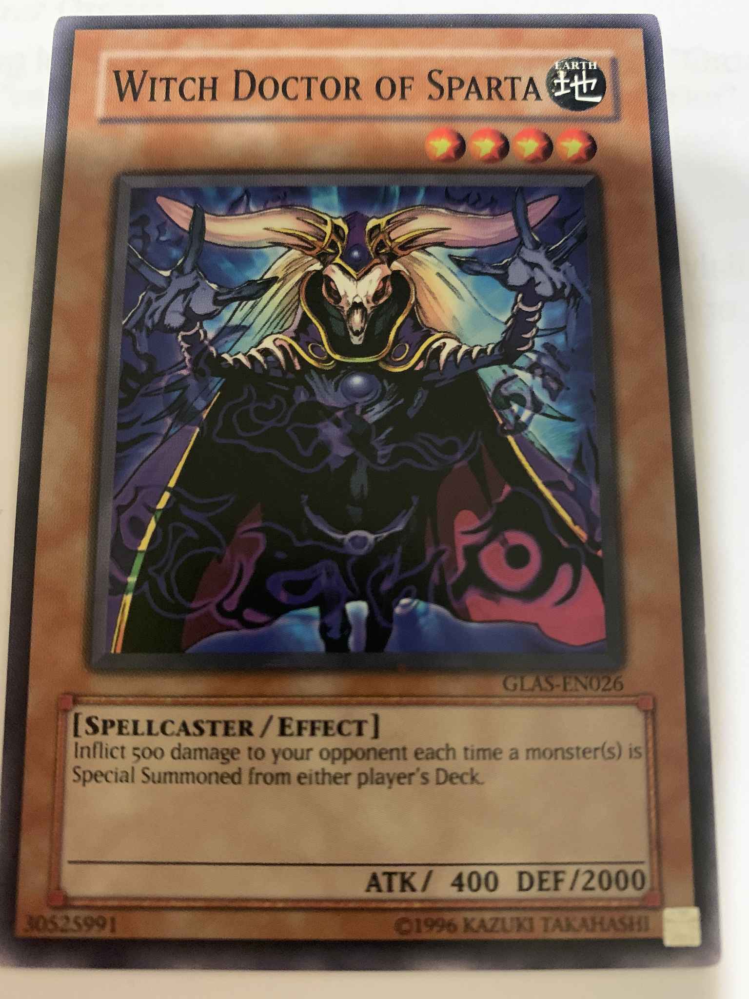 Witch Doctor of Sparta GLAS-EN026 Common Yu-Gi-Oh Card 1st Edition New