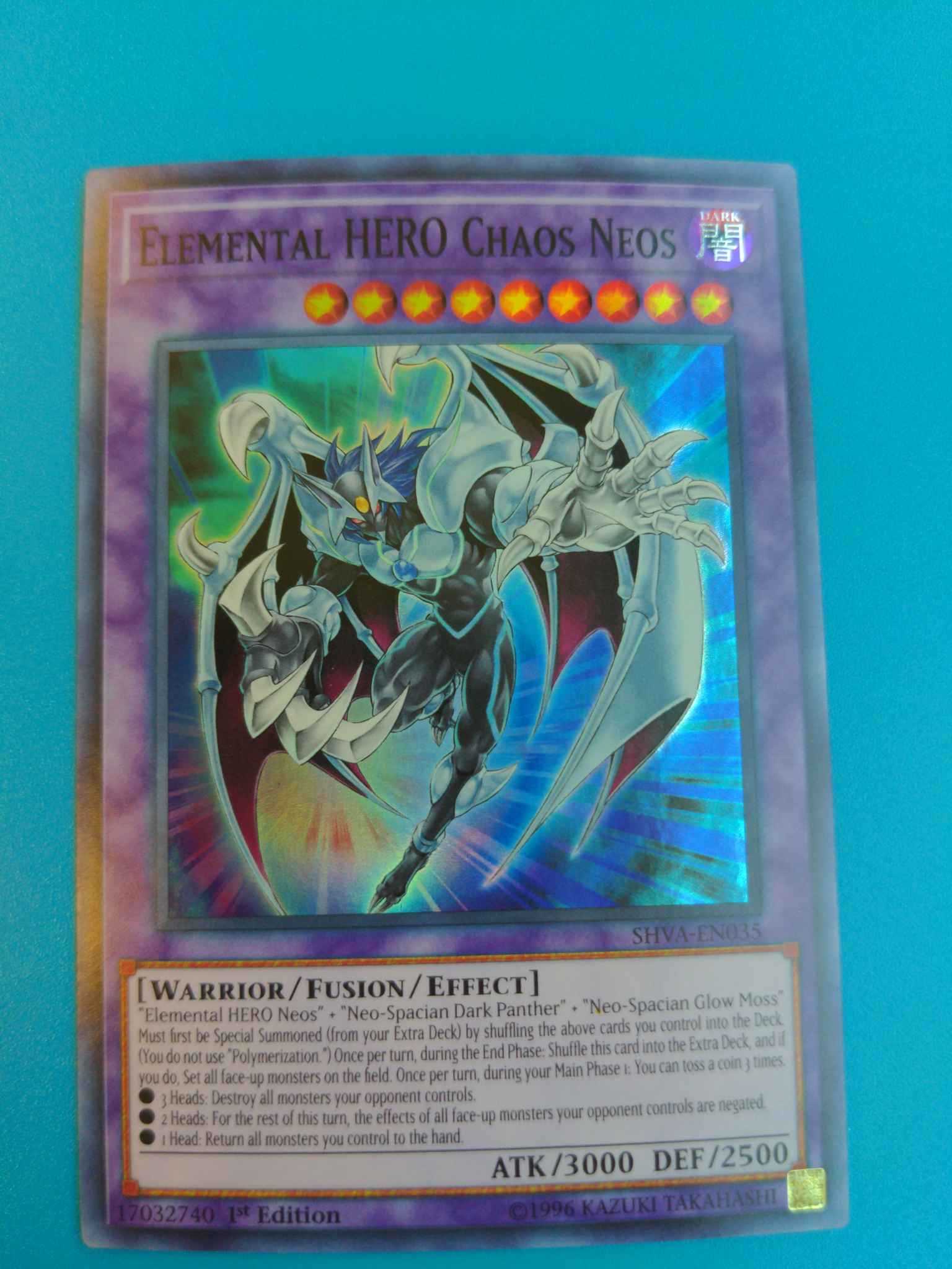 Details about   SHVA-EN035 3 x Elemental HERO Chaos Neos Super Rare 1st Edition YuGiOh NEW