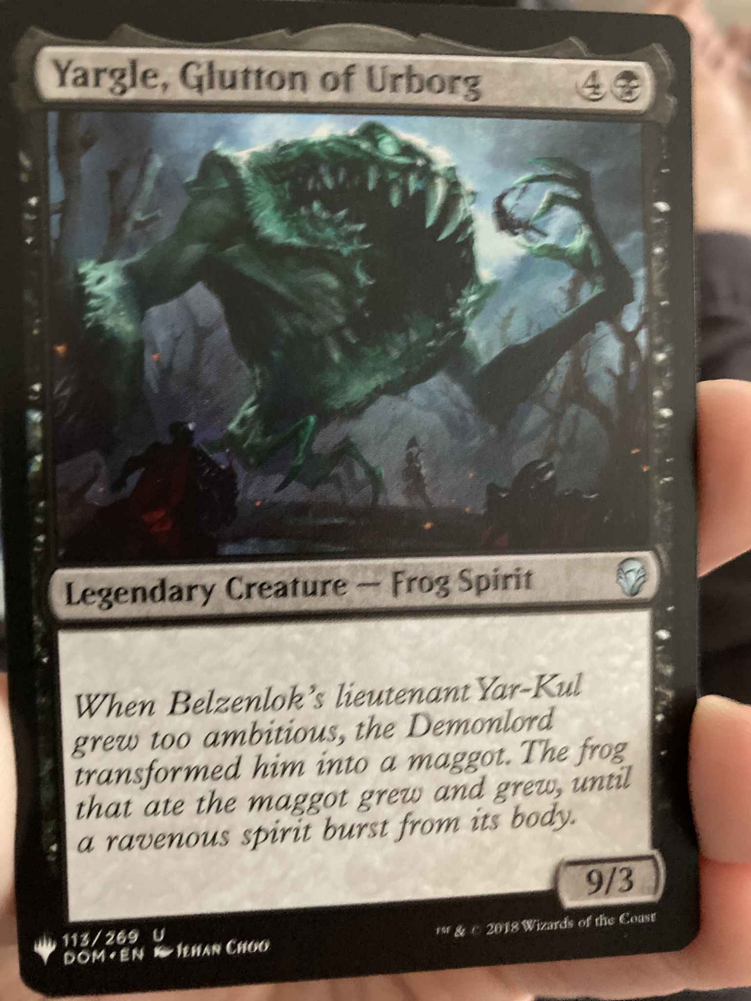 Yargle Glutton of Urborg x1 Mystery Booster Pack Fresh NM/M Ships Now!