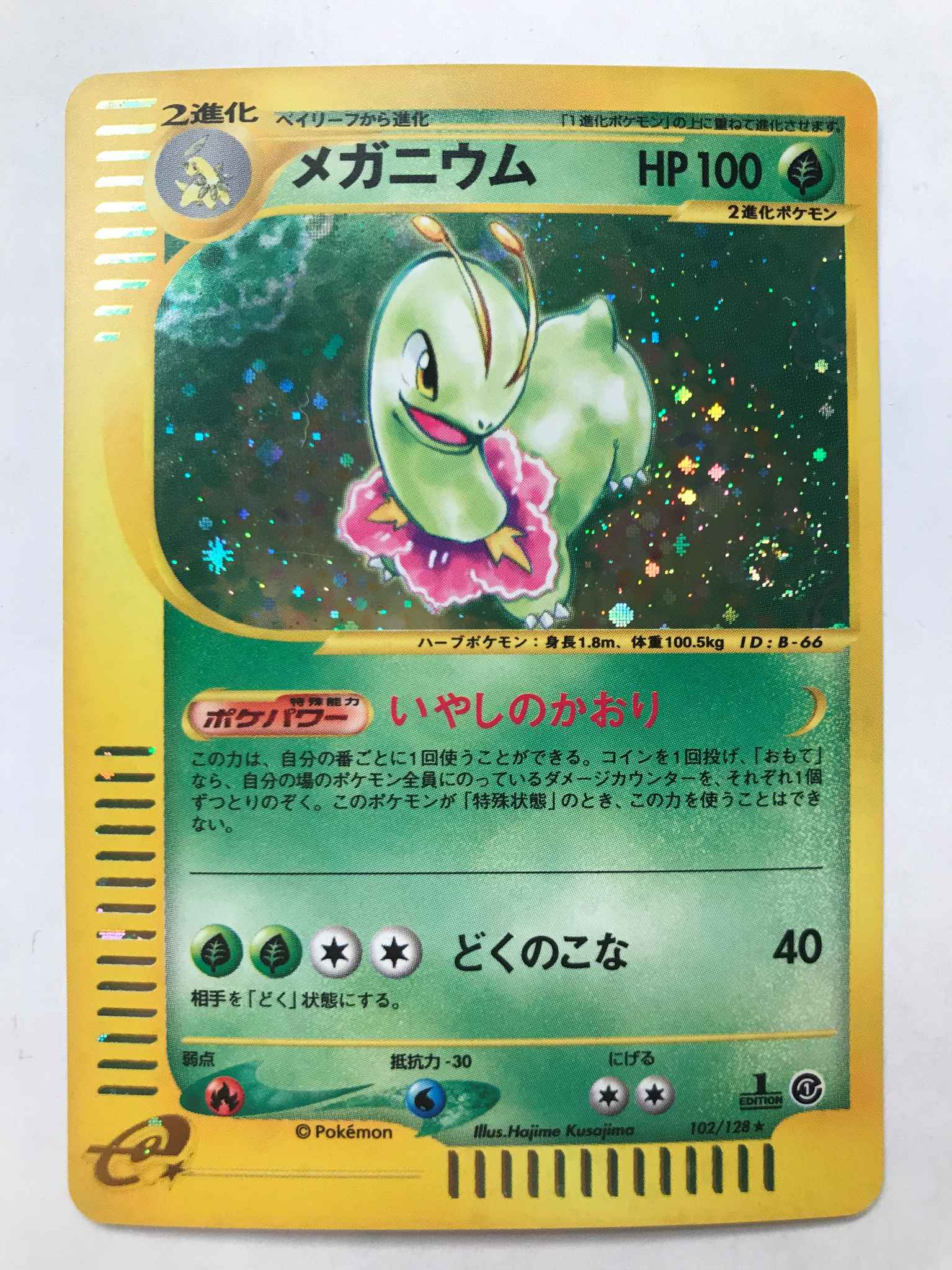 1st Edition Nm Japanese Meganium 18 Meganium 18 Expedition Pokemon