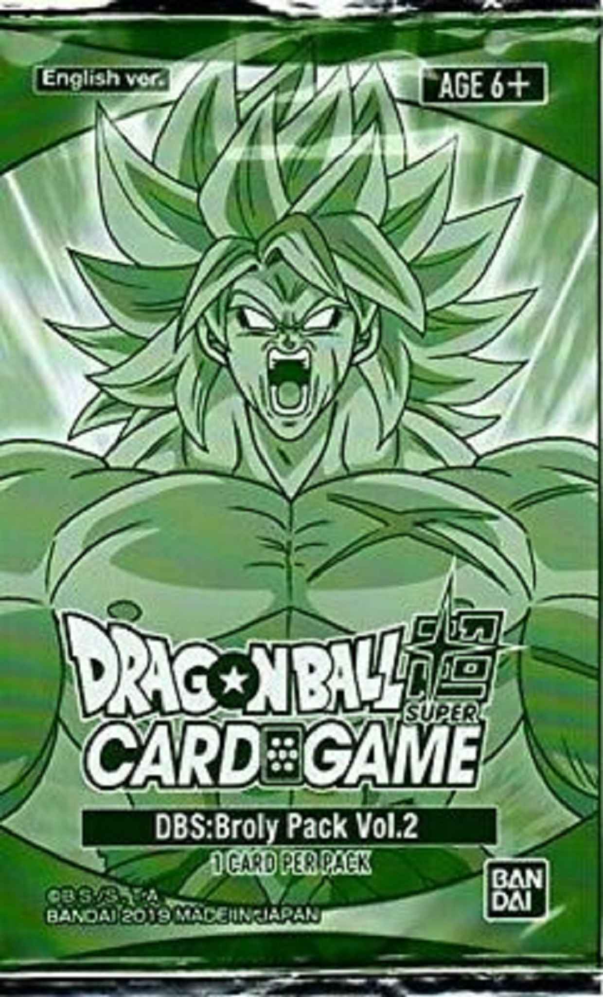 2 Promo Sealed Pack Dragon Ball Super Dash Pack NEW DBS CCG Broly Pack Vol 