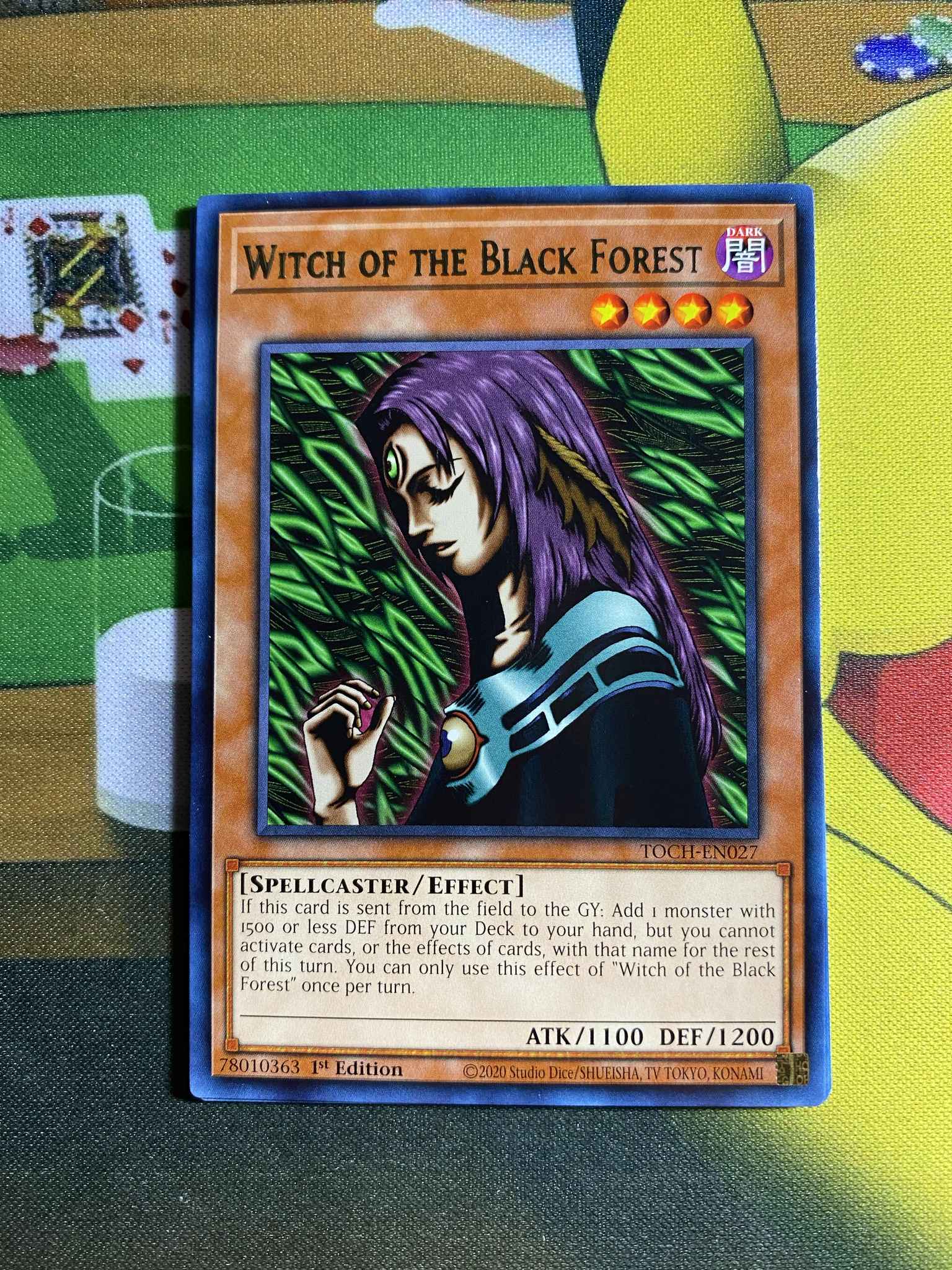 TOCH-EN027 Witch of the Black Forest Rare 1st Edition Mint YuGiOh Card 