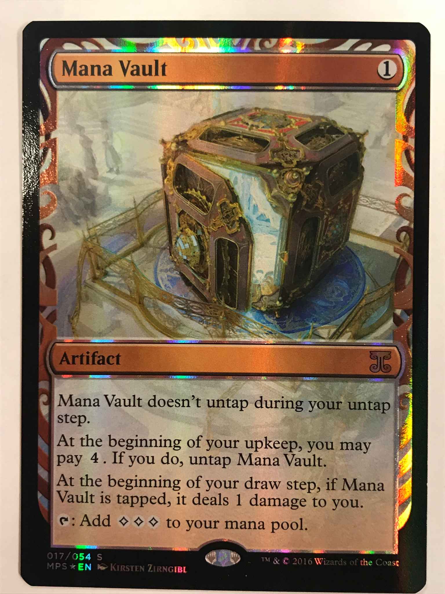 第1位獲得！】 魔力の櫃/ MTG Mana 部分光沢 foil MPS Vault マジック