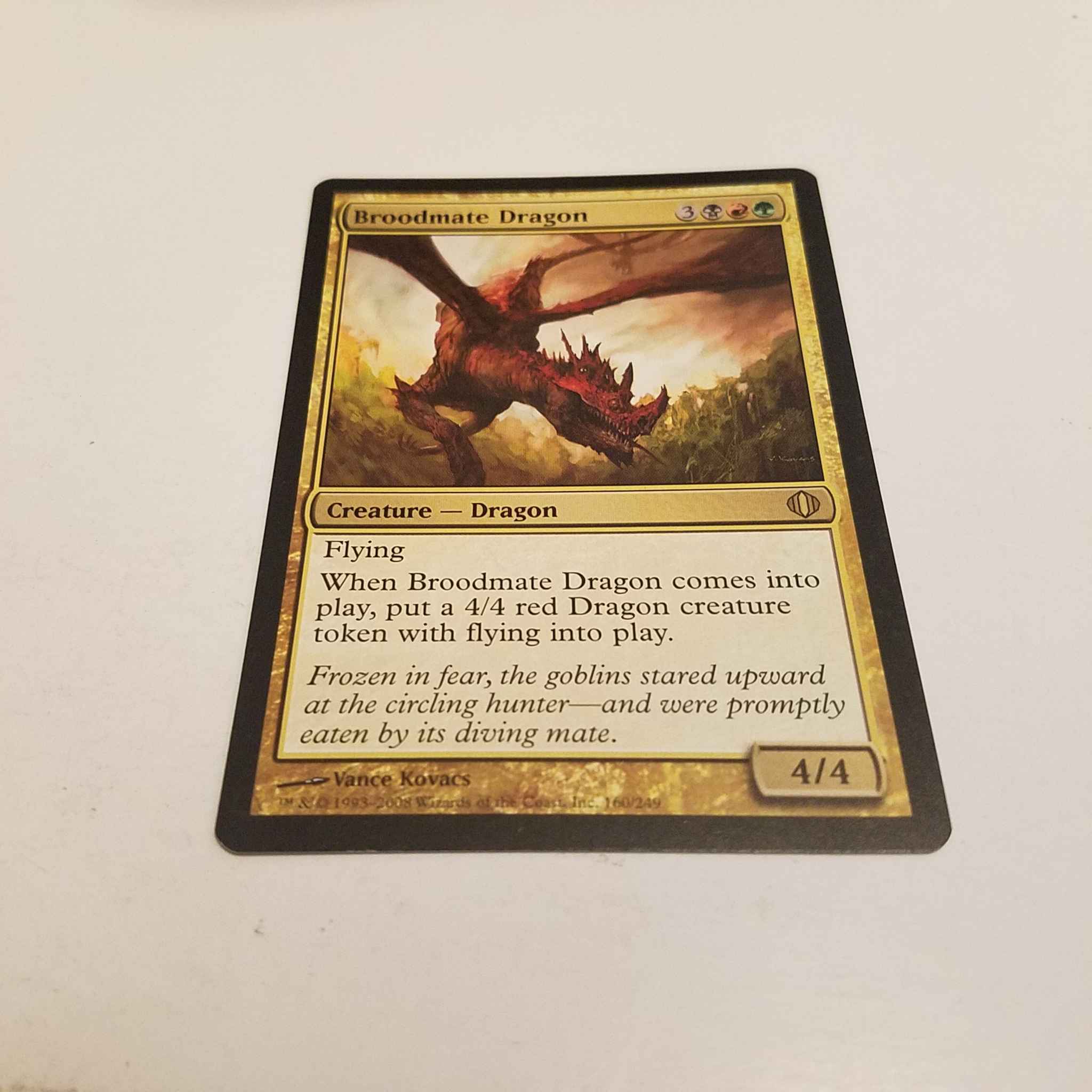 Broodmate Dragon Near Mint Normal English Magic Card Shards of Alara MTG TCG 