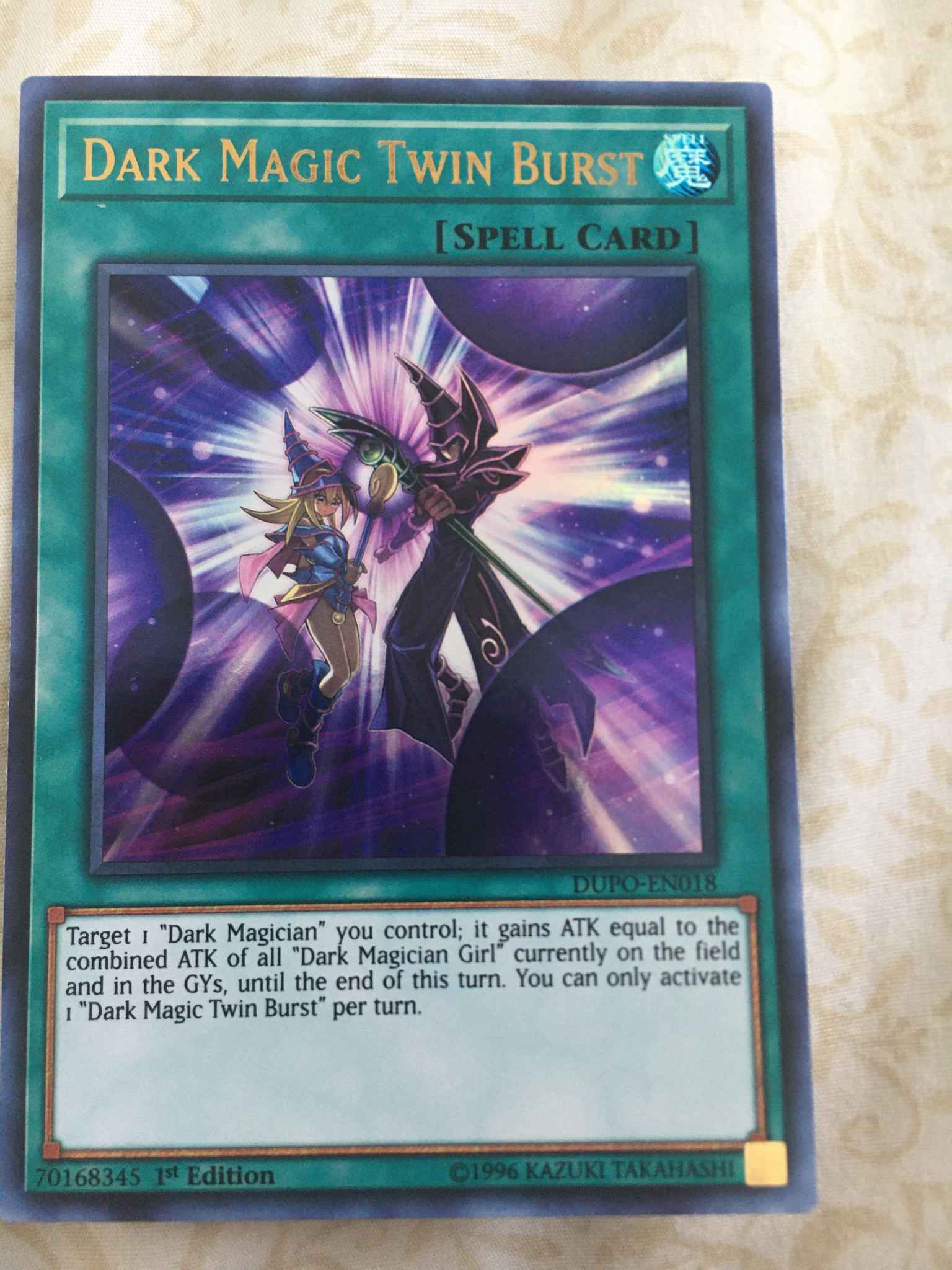 Dark Magic Twin Burst DUPO-EN018 1st Ed New Yugioh Card Ultra Rare Holo