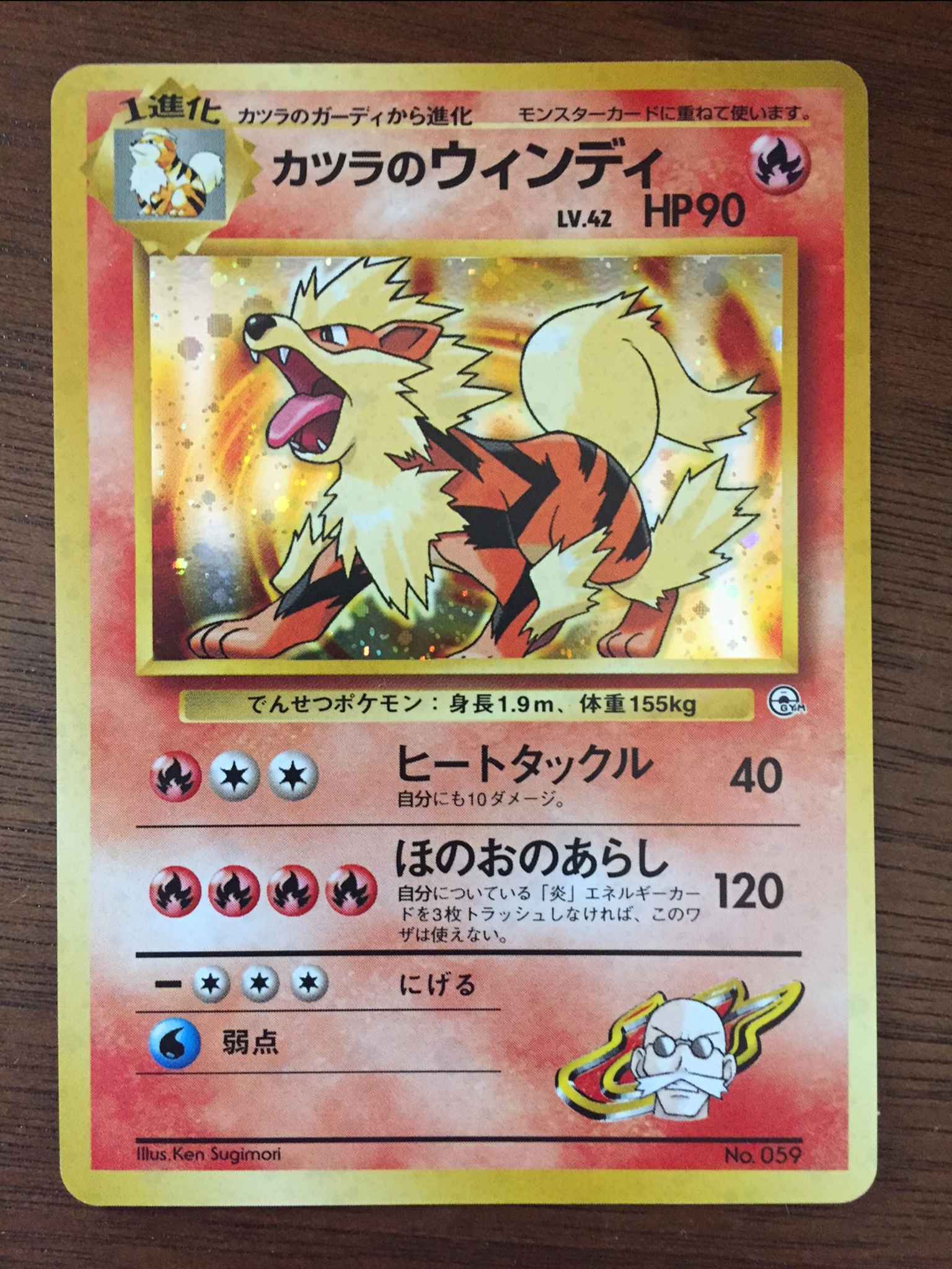 Japanese Gym Set Japanese Holo Rare No Blaine S Arcanine 059 Pokemon Individual Cards Toys Hobbies