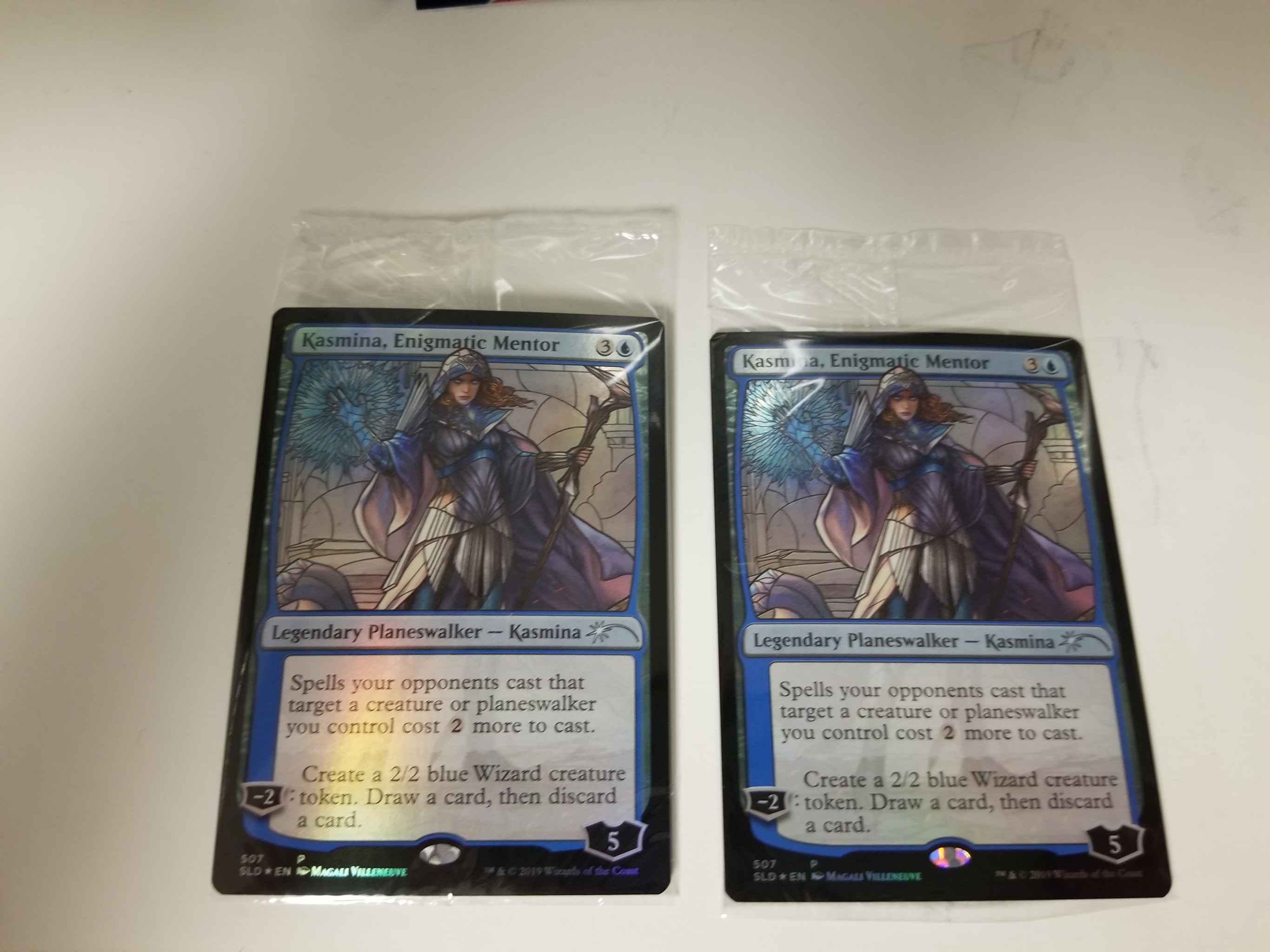 Stained Glass Secret Lair Enigmatic Mentor Magic the Gathering FOIL Kasmina