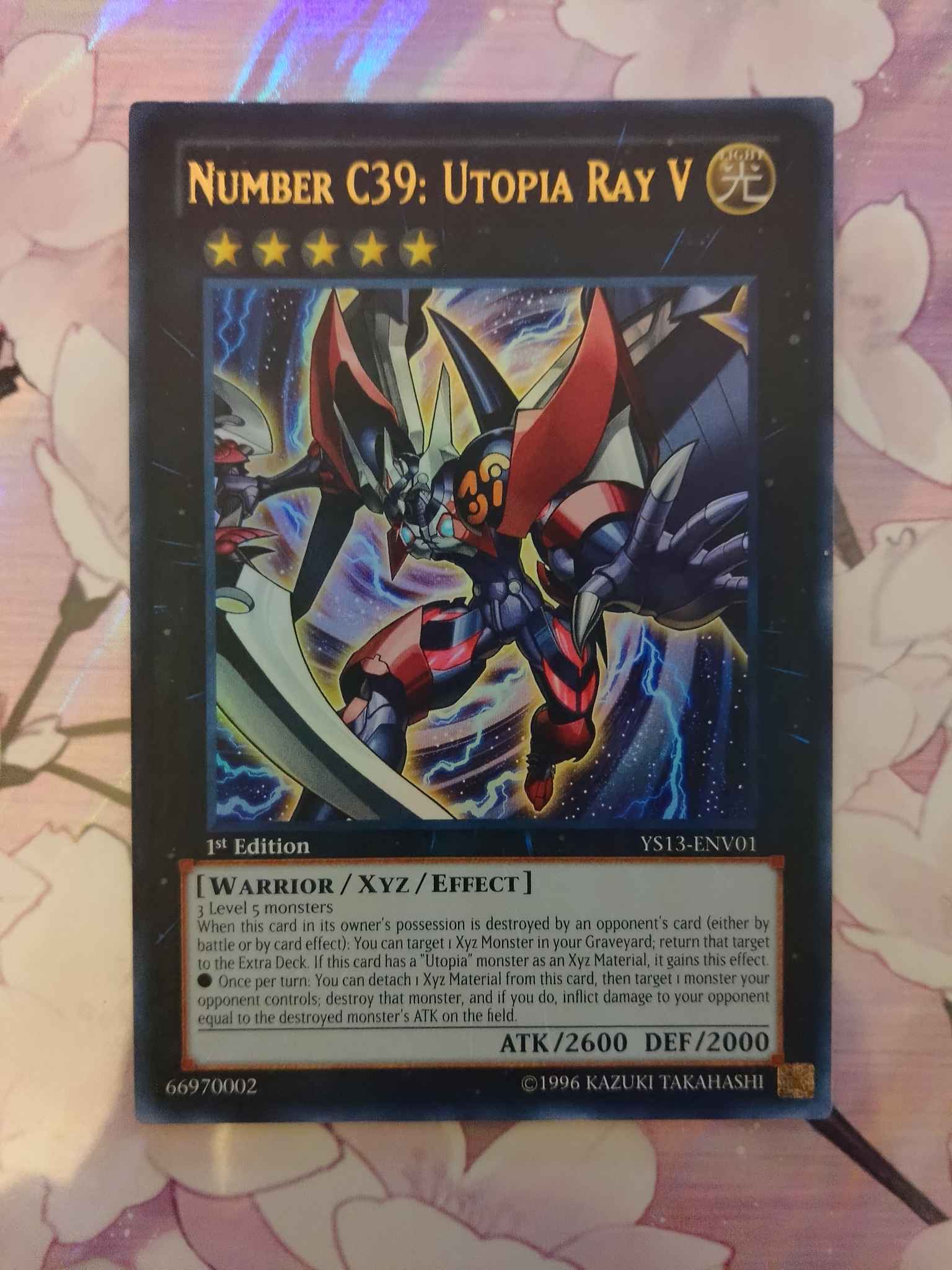 Near Mint Number C39: Utopia Ray V YS13-ENV01 1st Edition - Ultra Rare