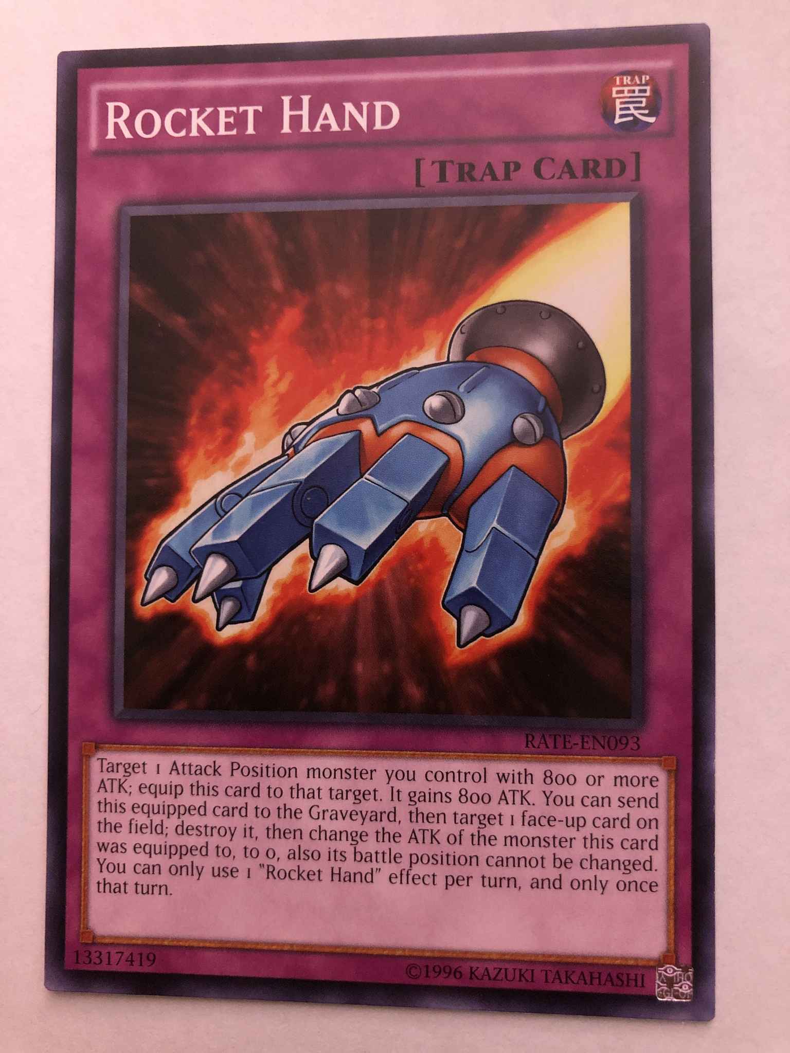 Rocket Hand Common Unlimited Edition Near Mint Yugioh Card RATE-EN093 
