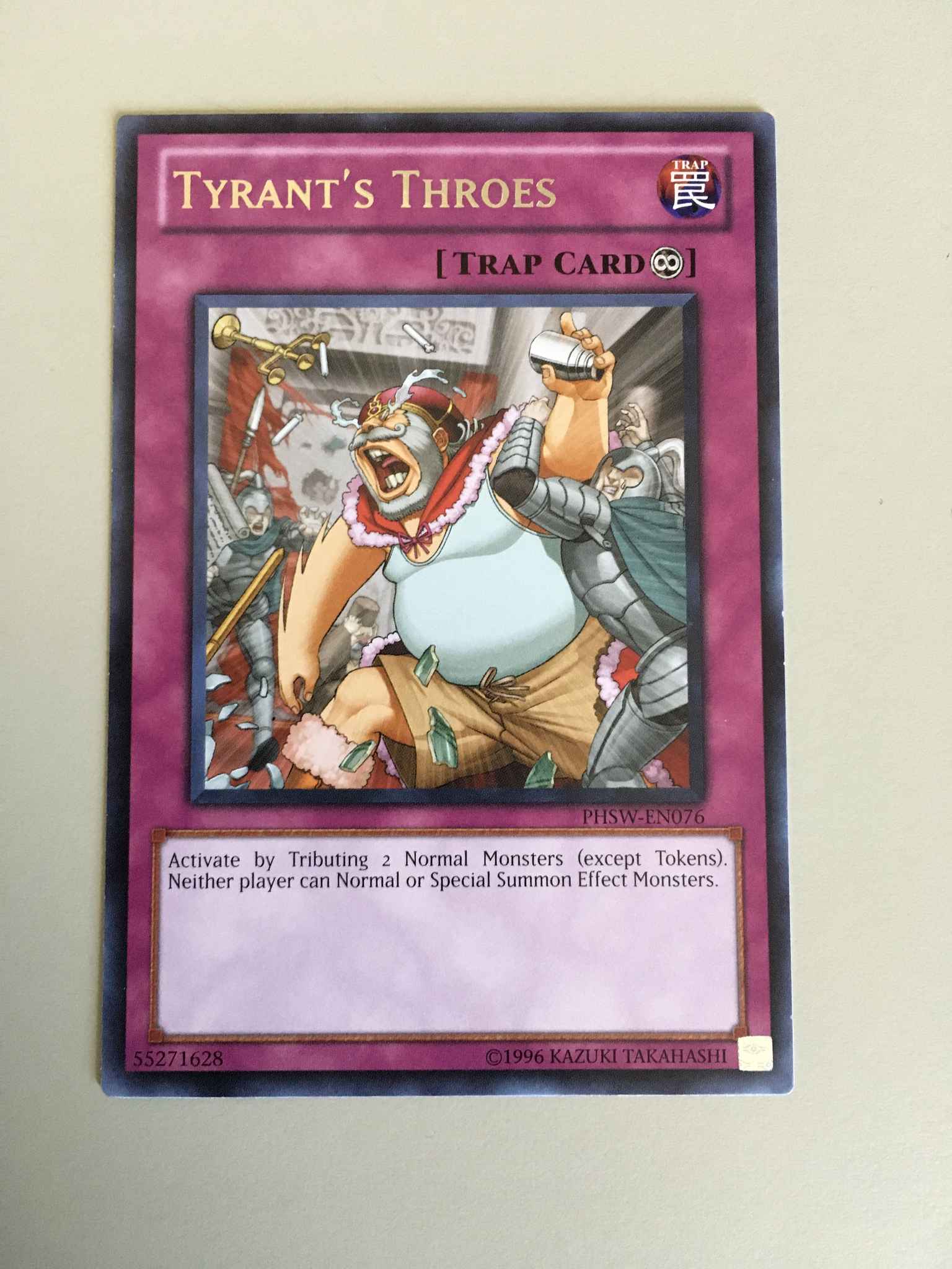 Yugioh Tyrant’s Throes PHSW-EN076 Rare 1st Edition 