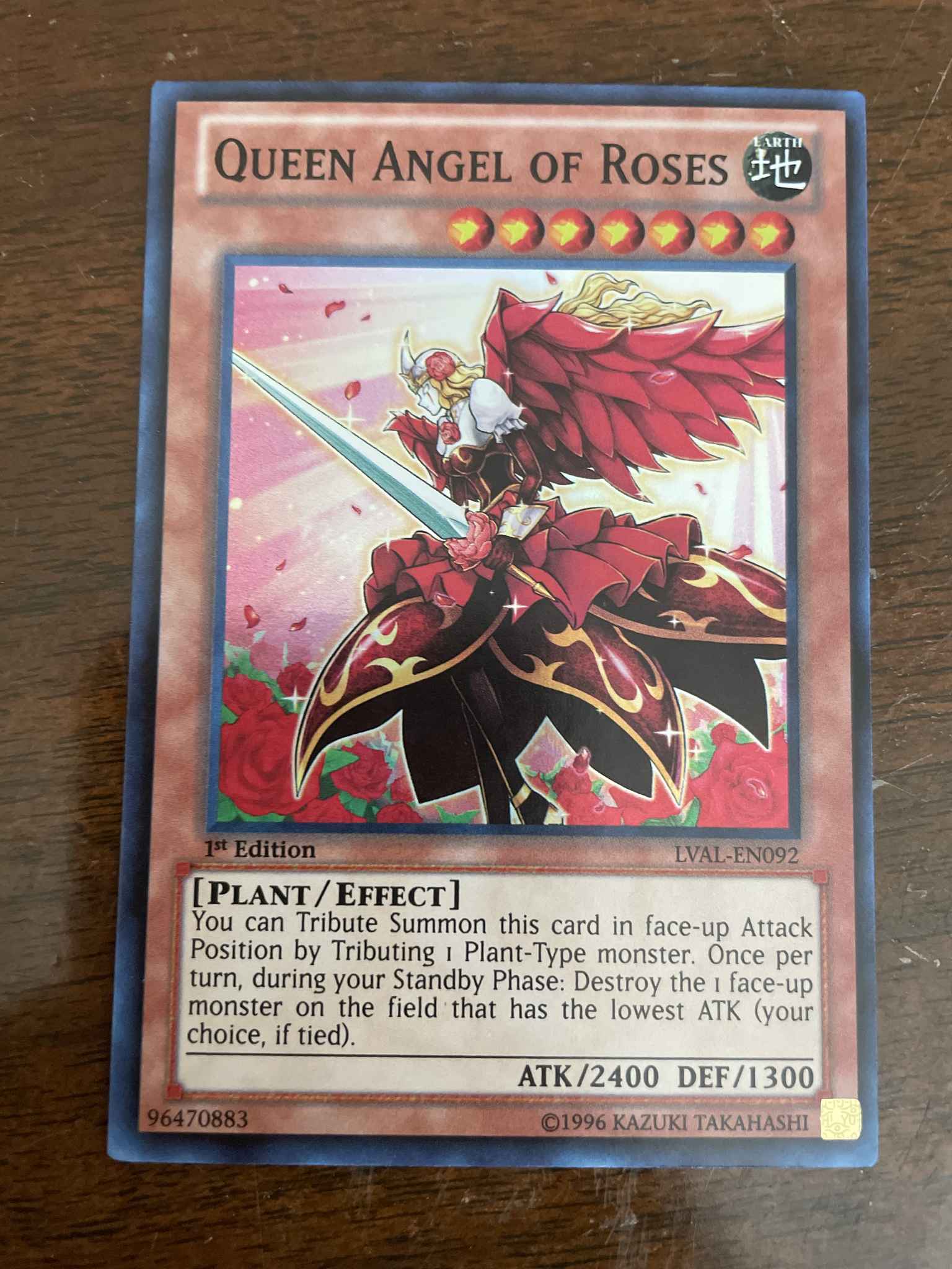 - Super Rare LVAL-EN092 Queen Angel of Roses Near Mint