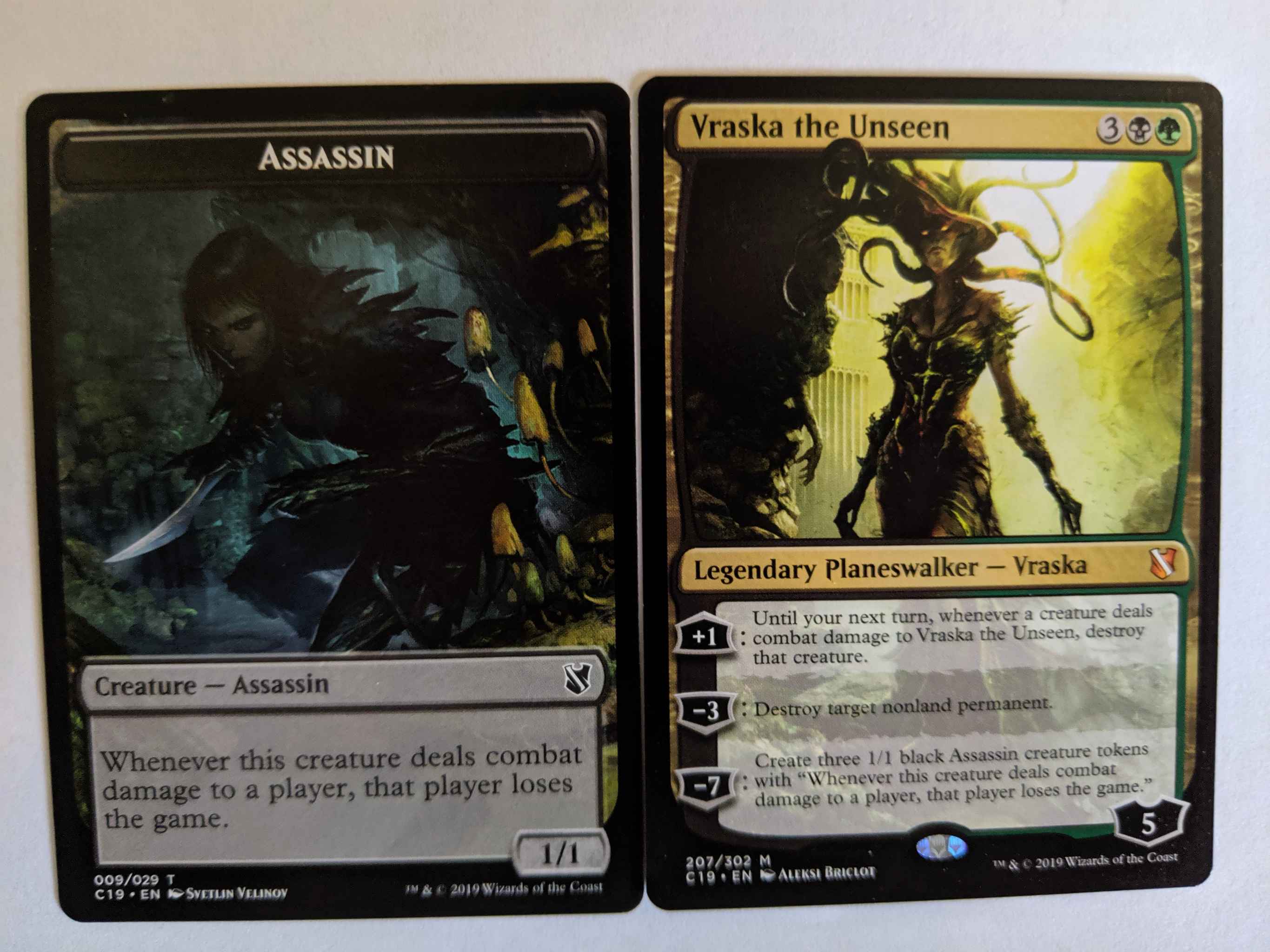 Vraska the Unseen Commander 2019 NM Black Green Mythic Rare MAGIC CARD ABUGames 