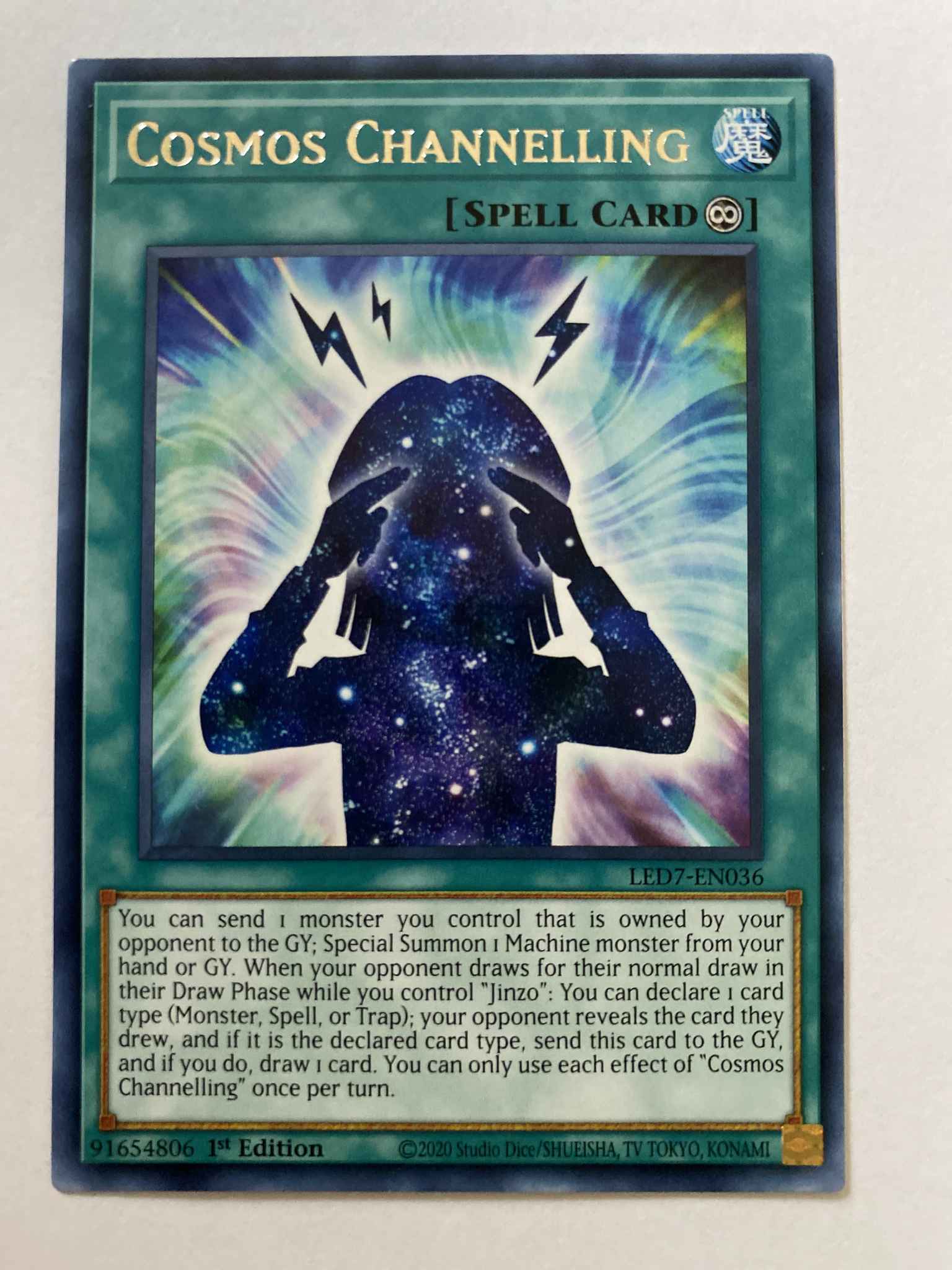 Rare Yugioh LED7-EN036 Cosmos Channelling