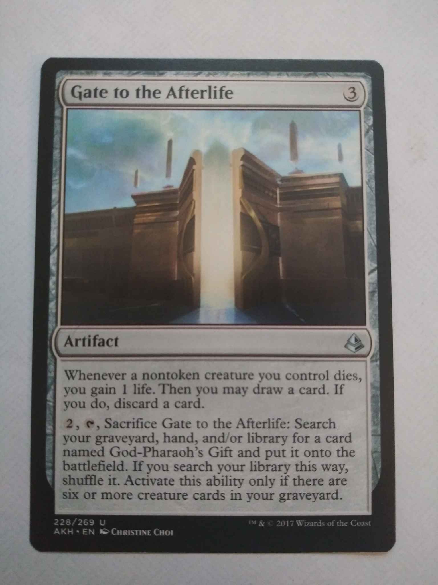 4 GATE TO THE AFTERLIFE ~mtg NM-M Amonkhet Unc x4 