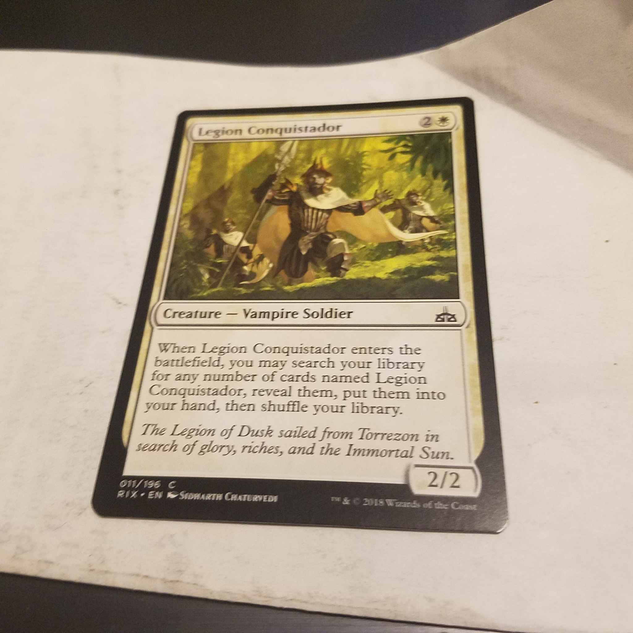 Legion Conquistador Legion Conquistador Rivals Of Ixalan Magic The Gathering Online Gaming Store For Cards Miniatures Singles Packs Booster Boxes