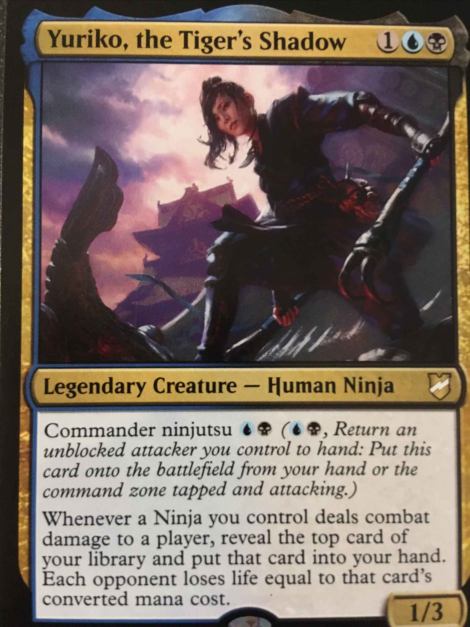 Yuriko the Tiger's Shadow NINJA Commander Deck Magic Cards MTG Ready-to-Play 
