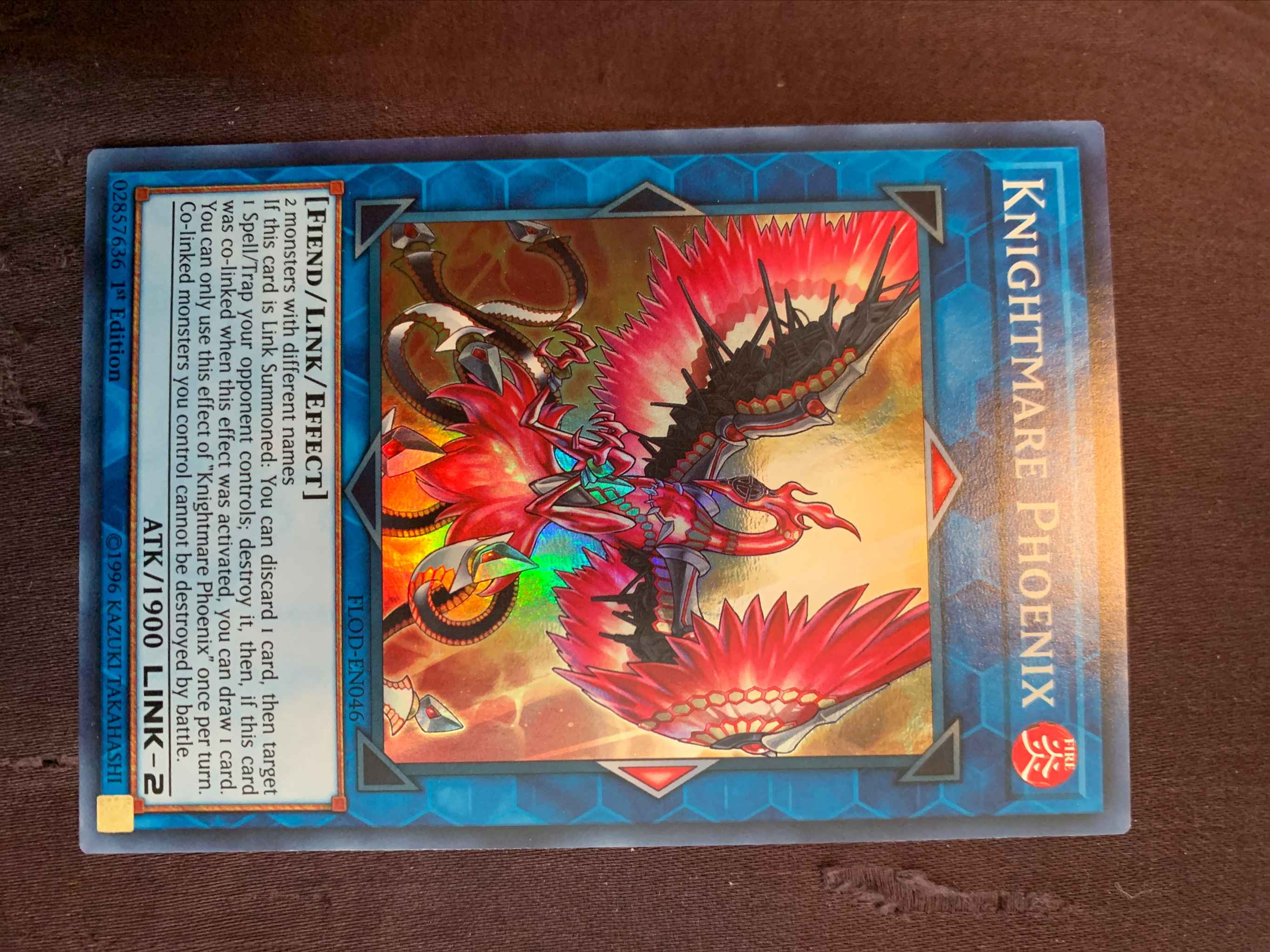 Yugioh Knightmare Phoenix FLOD-EN046 Super Rare 1st Edition 
