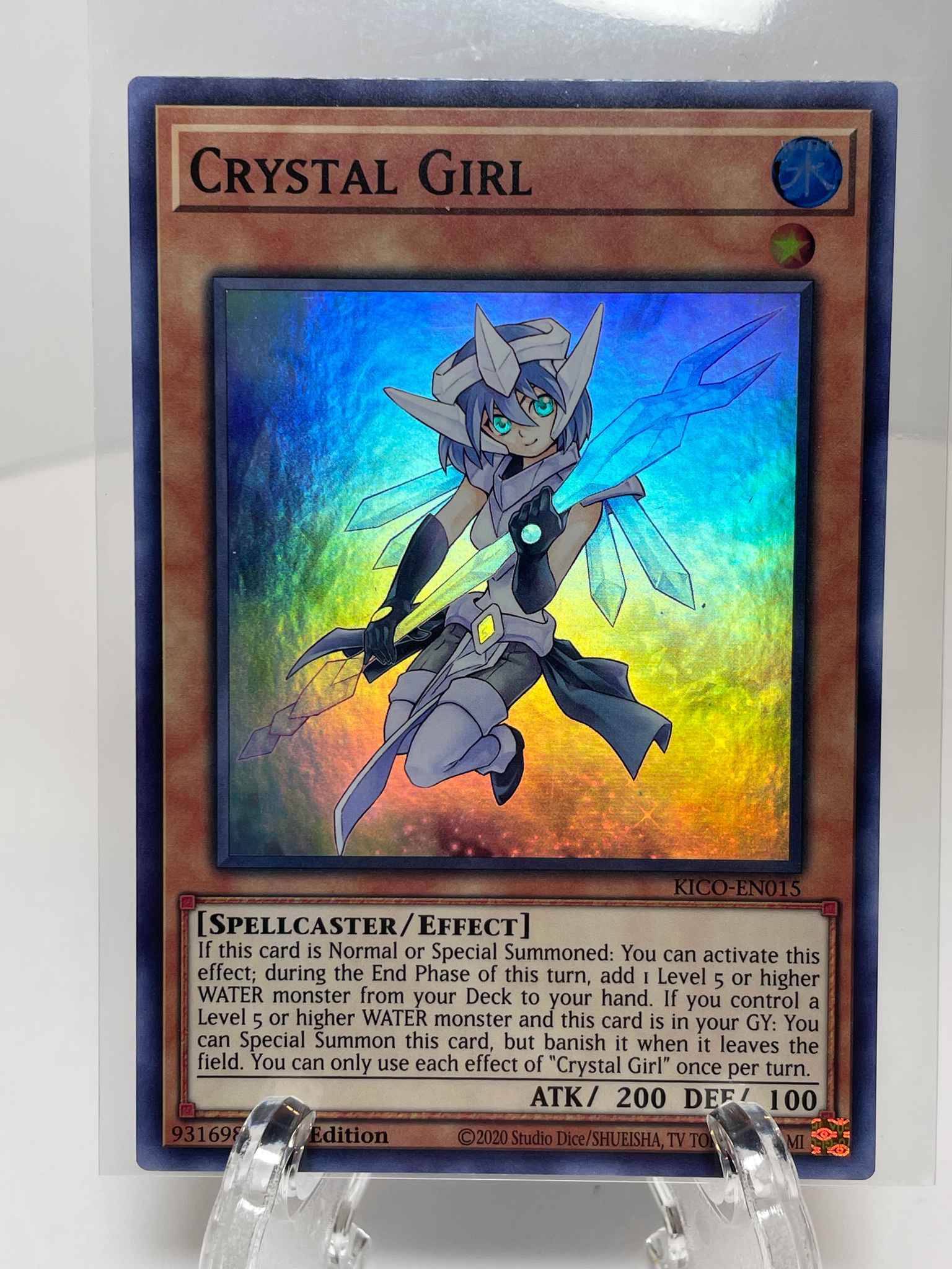 KICO-EN015 Crystal Girl Super Rare 1st Edition Mint YuGiOh Card