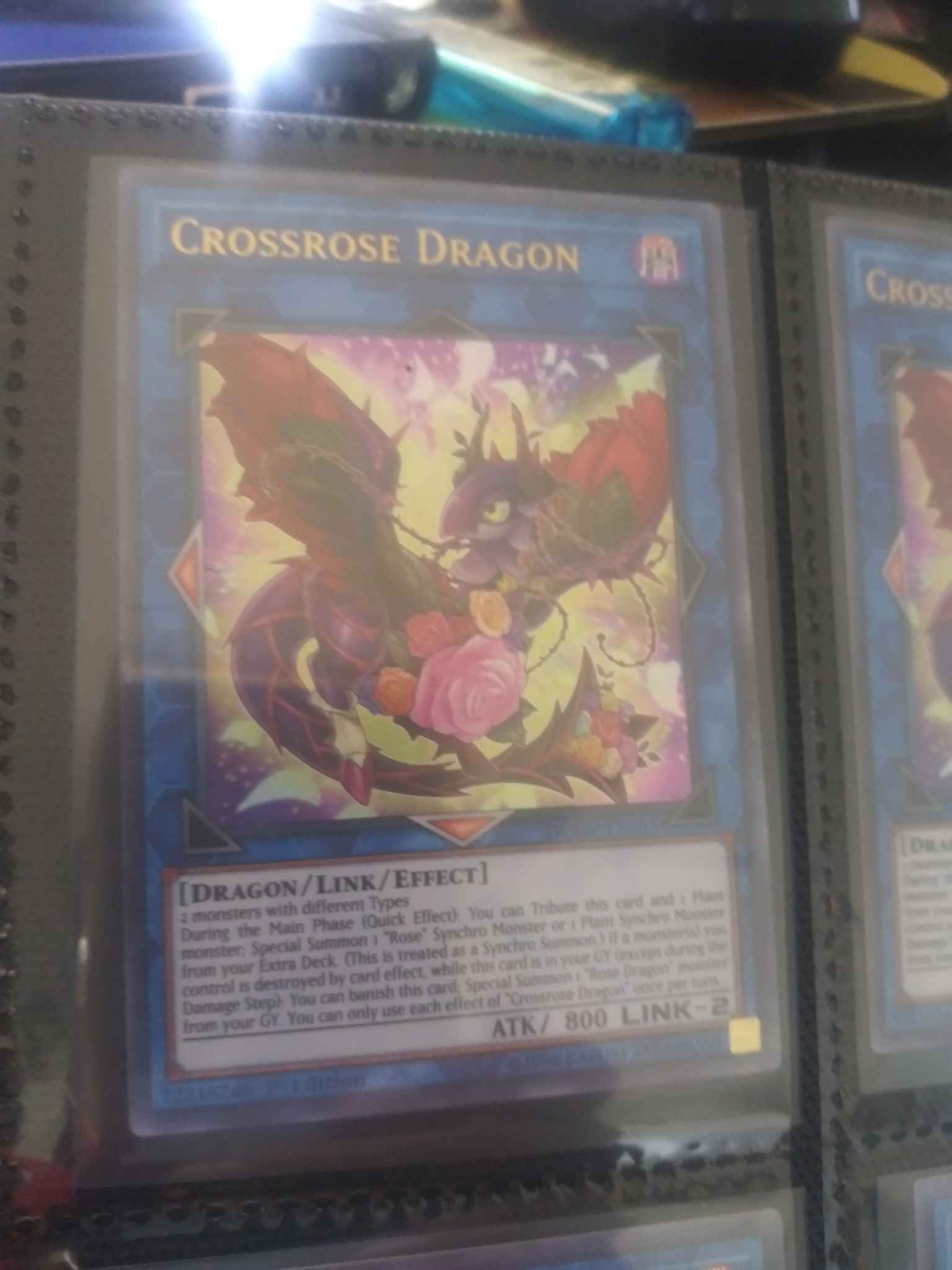 DUOV-EN015 Crossrose Dragon 1st Edition Ultra Rare YuGiOh Trading Card Game TCG 