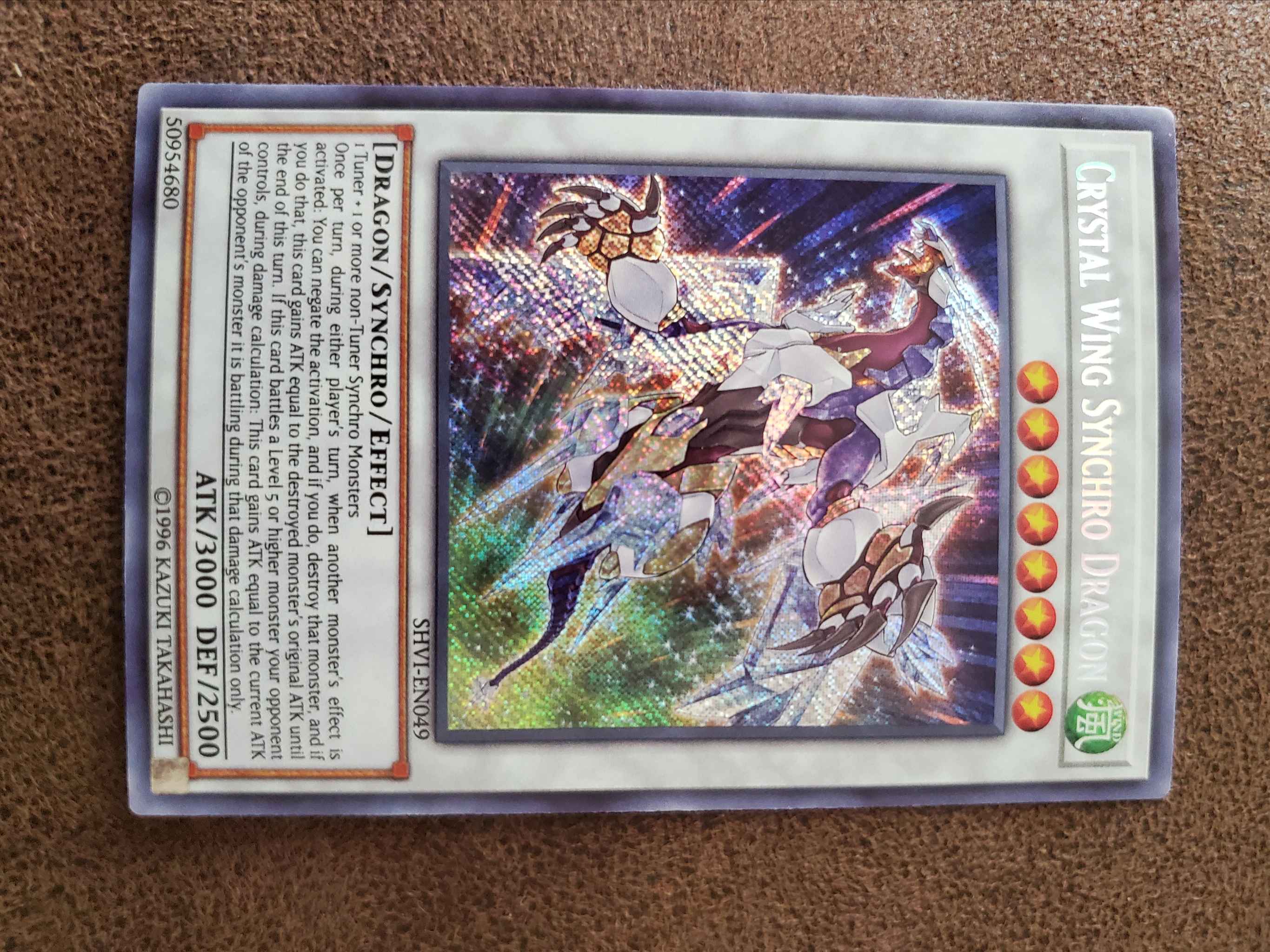 Crystal Wing Synchiro Dragon Crystal Wing Synchro Dragon Shining Victories Yugioh