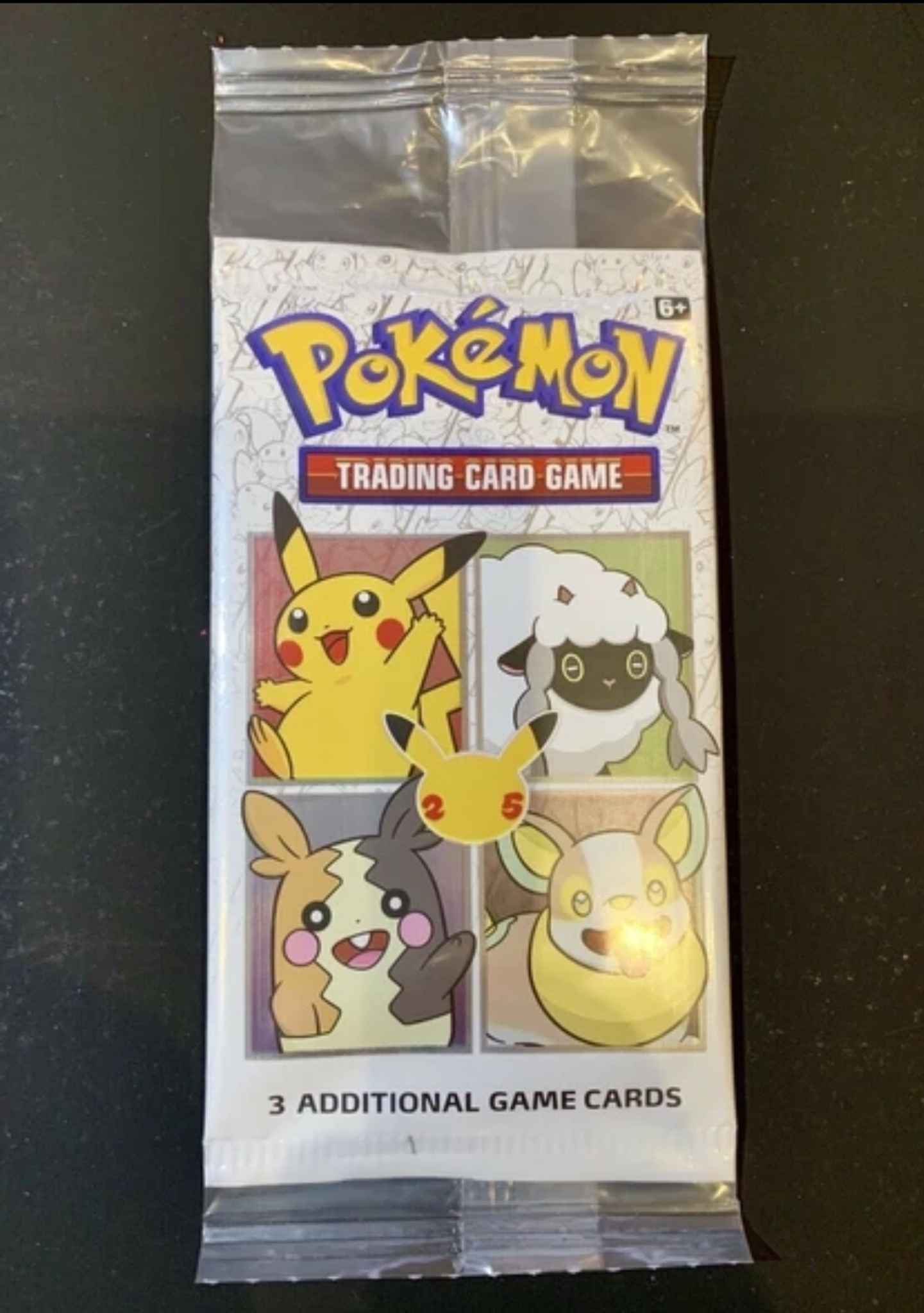 General Mills 2021 Pokemon 25th Anniversary SEALED 3 Card Pack 