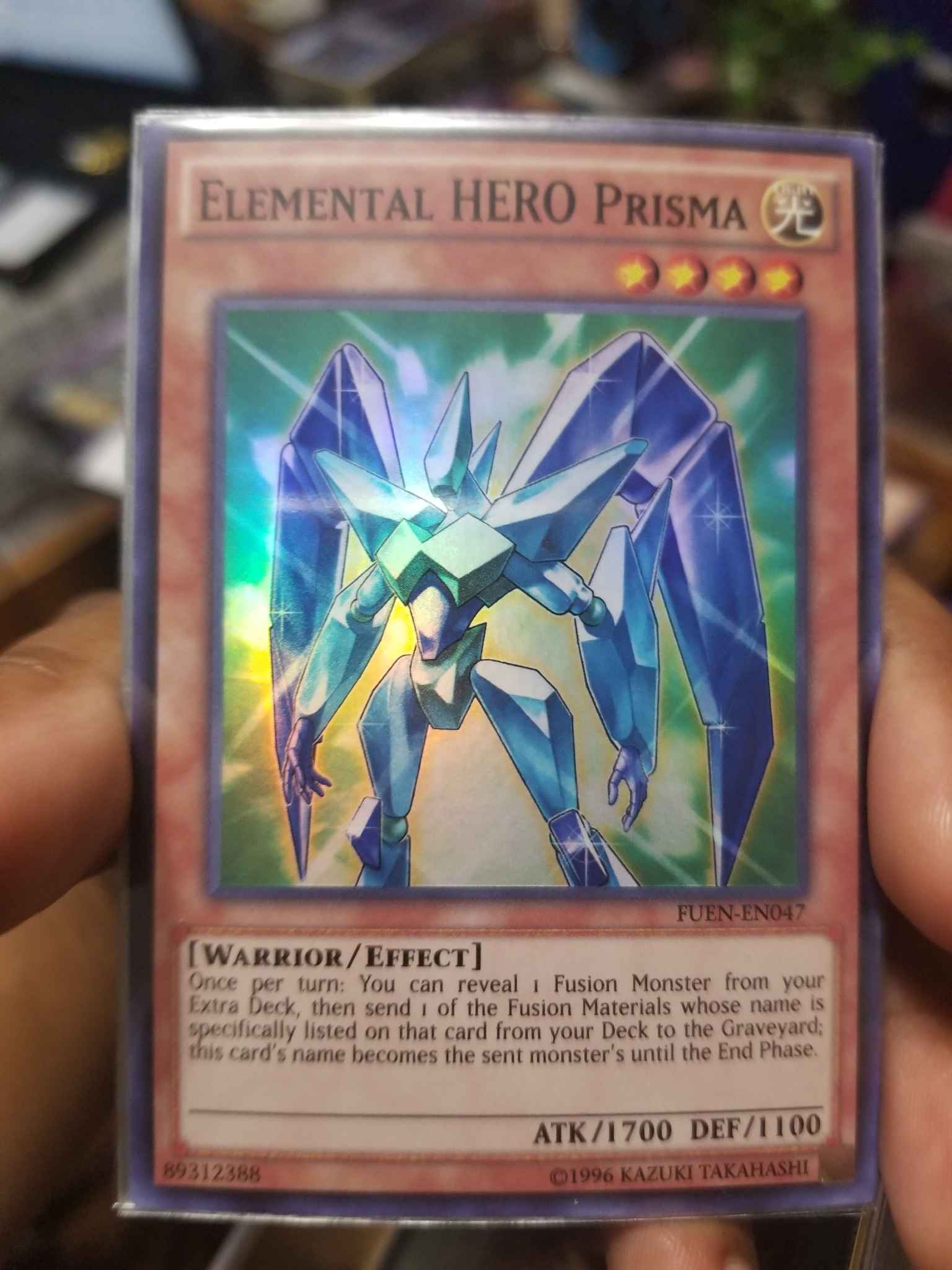 Elemental Hero Prisma Fuen 047 Super Rare Nm 1st Ed Yugioh Card Yu Gi Oh Individual Cards Toys Hobbies