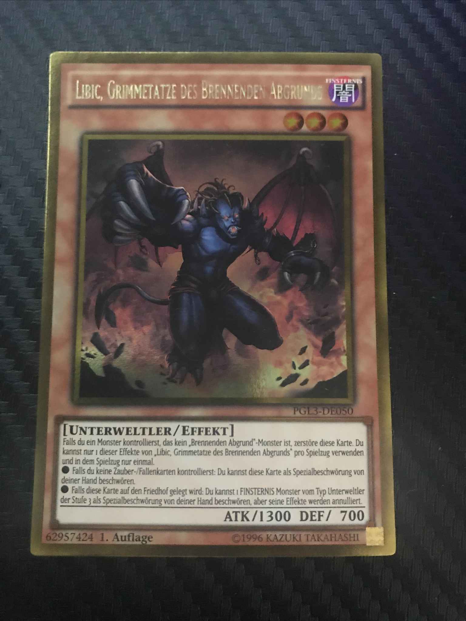 PGL3-EN050 YuGiOh Libic Malebranche of the Burning Abyss Gold Rare 1st Ed