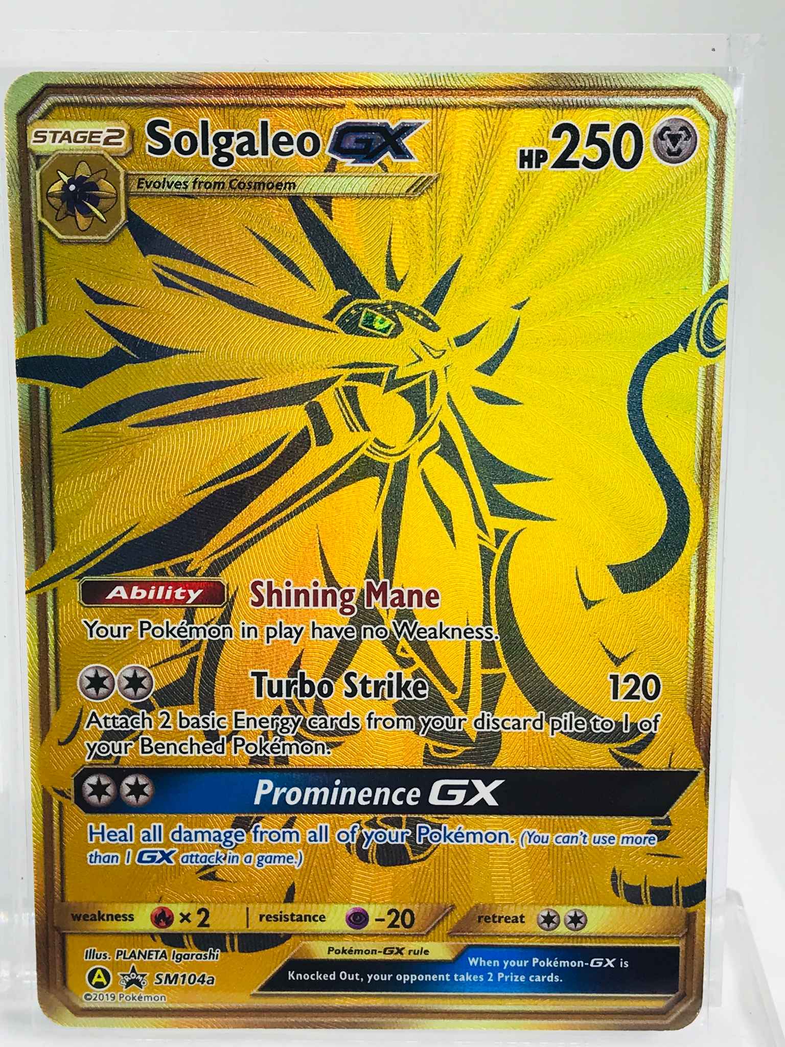 Details about   Solgaleo GX Ultra Rare NM Promo SM104a Pokemon TCG 