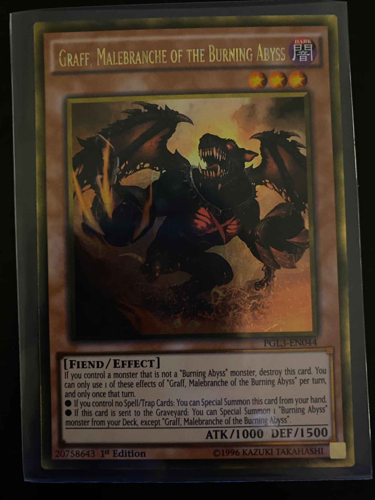DUEA-EN083 Malebranche of the Burning Abyss Rare 1st Edition NM Graff