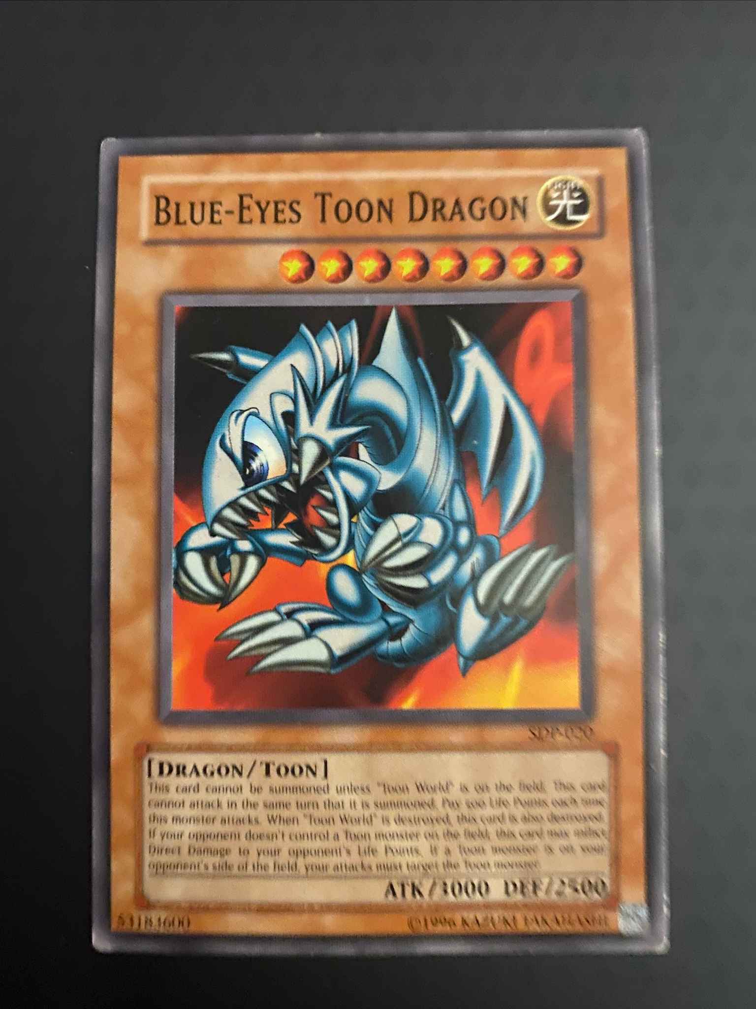Yugioh Blue-Eyes Toon Dragon 