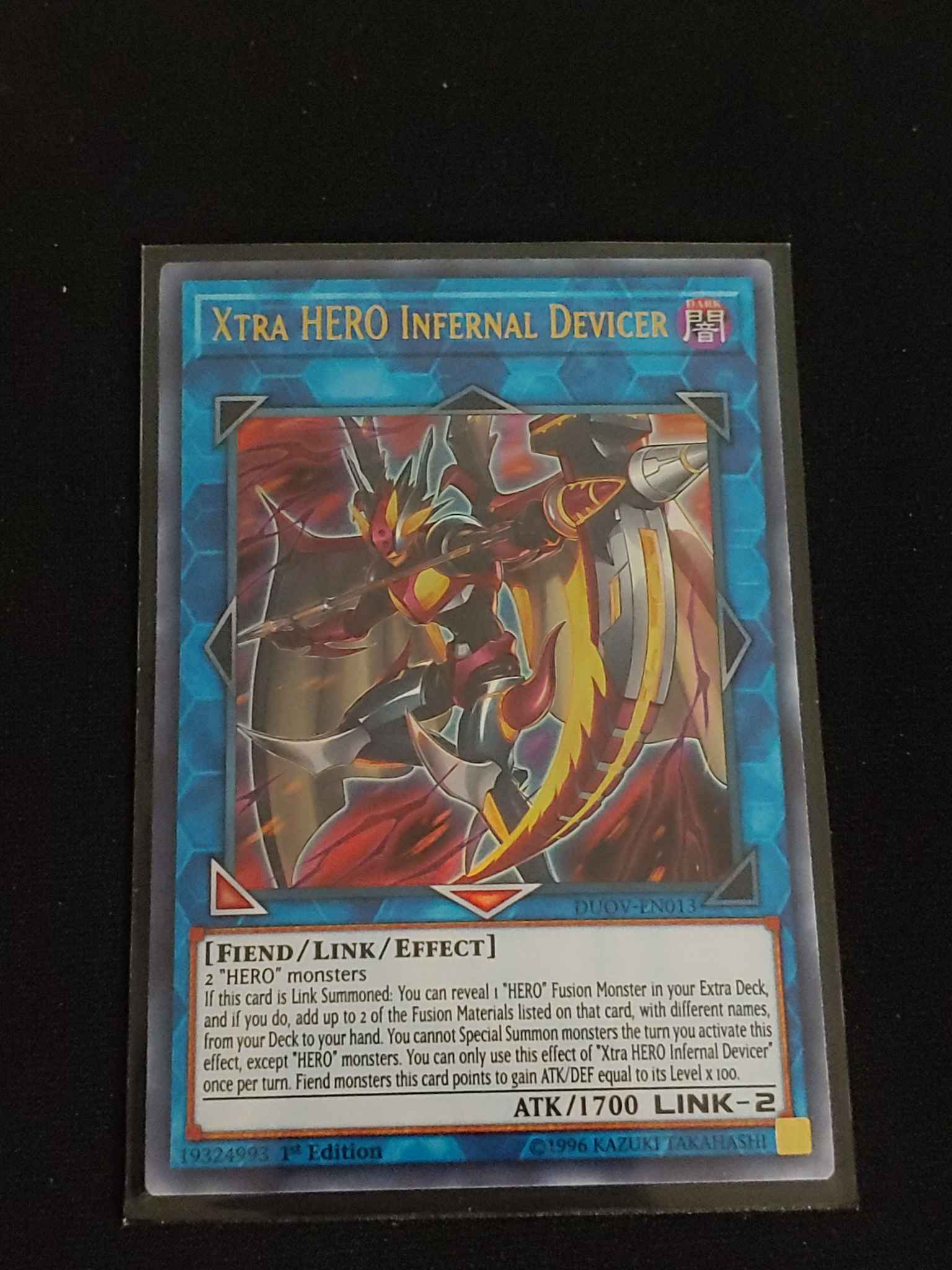 Xtra HERO Infernal Devicer Ultra Rare 1st Edition DUOV-EN013