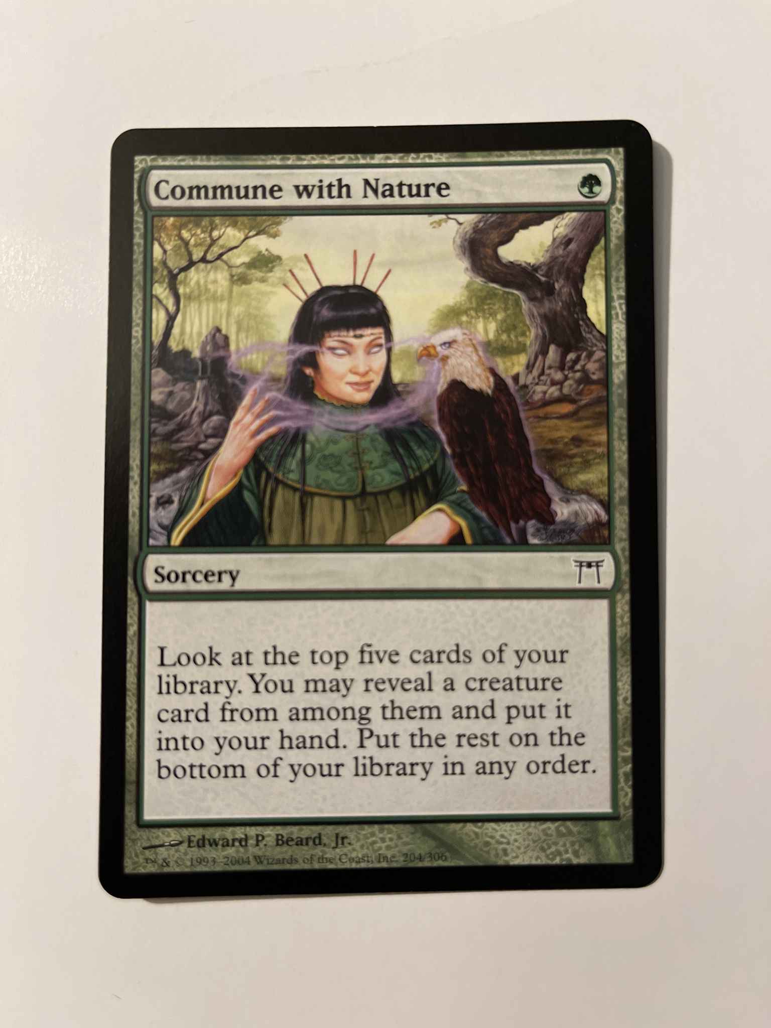 region embargo Tilbud Commune with Nature : Commune with Nature - Champions of Kamigawa - Magic:  the Gathering