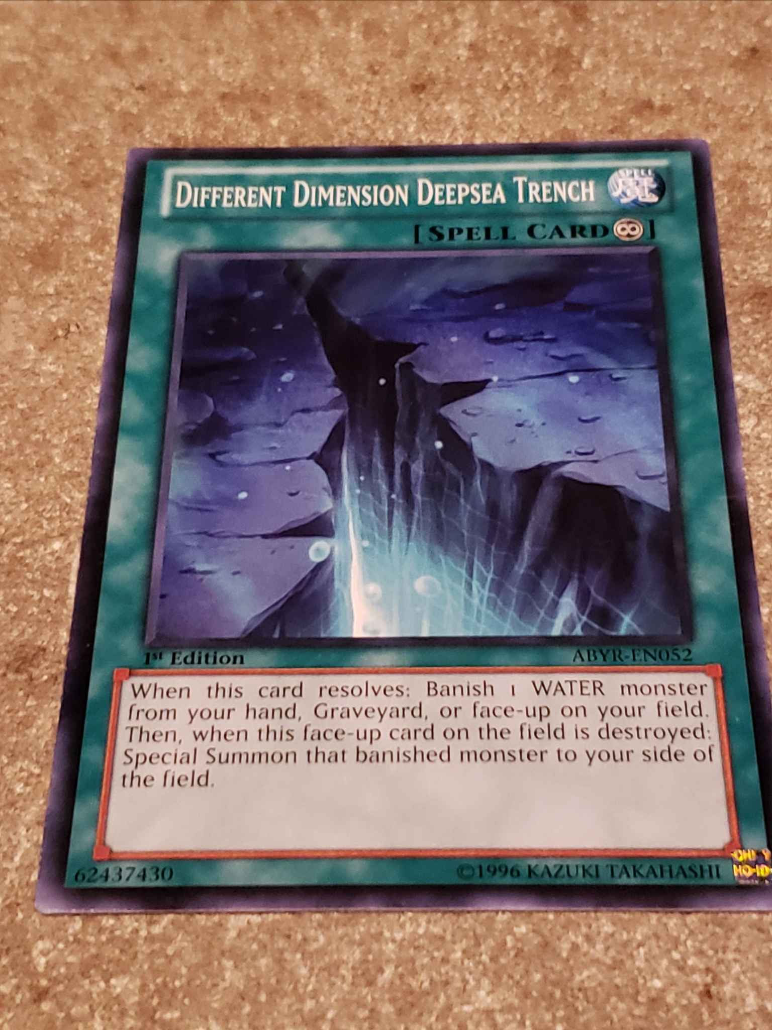 Different Dimension Deepsea Trench ABYR-EN052 Yu-Gi-Oh Card 1st Edition New 