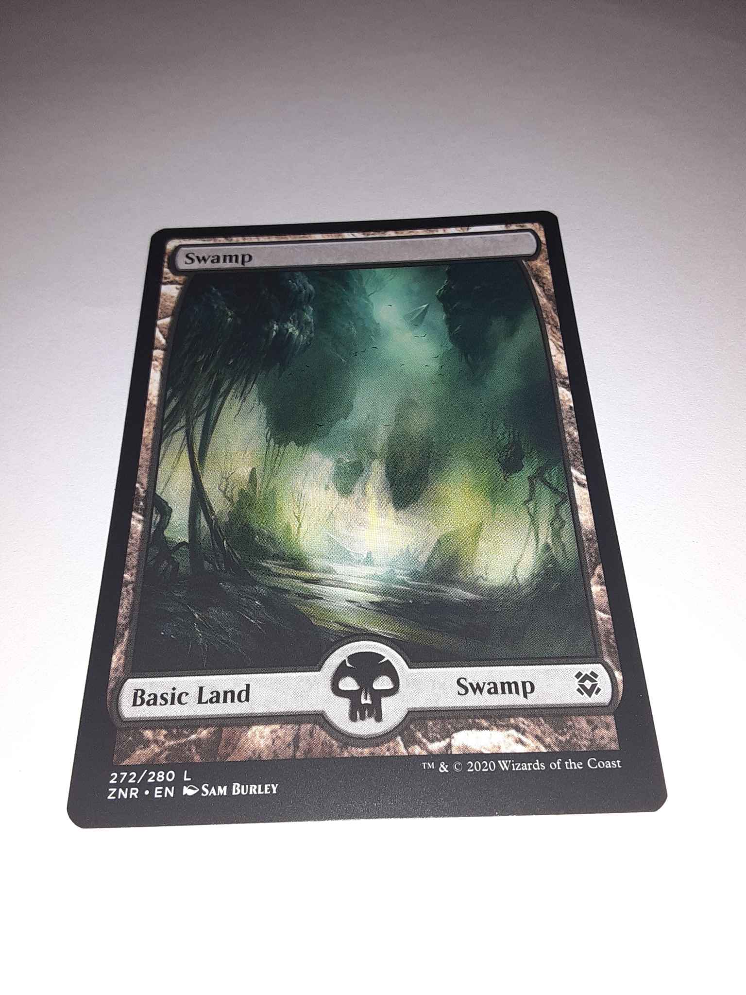 – Zendikar Rising MTG Card #272 Full Art Swamp 