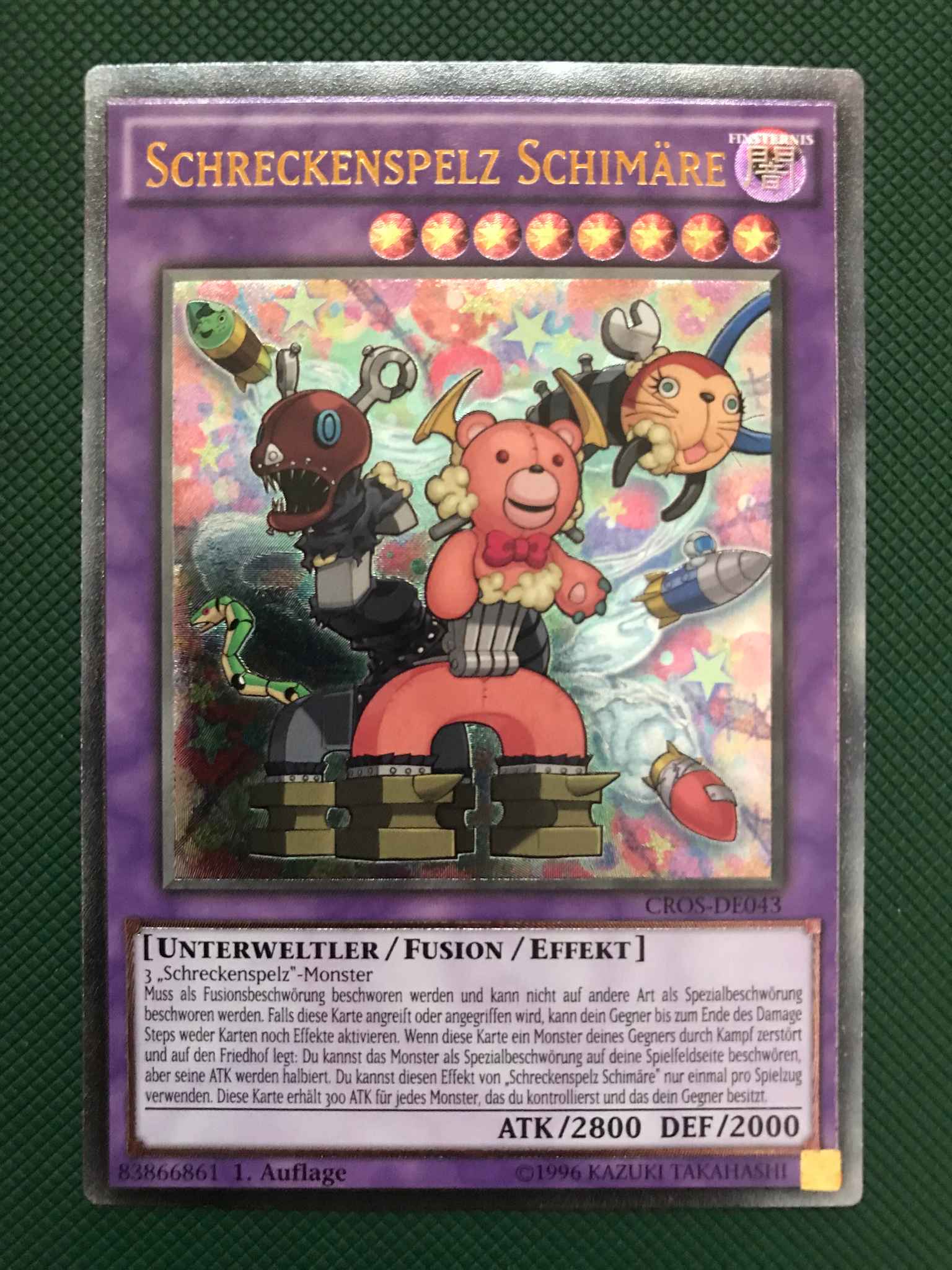Schreckenspelz Schimäre CROS-DE043 YUGIOH! Near Mint! Ultimate Rare 