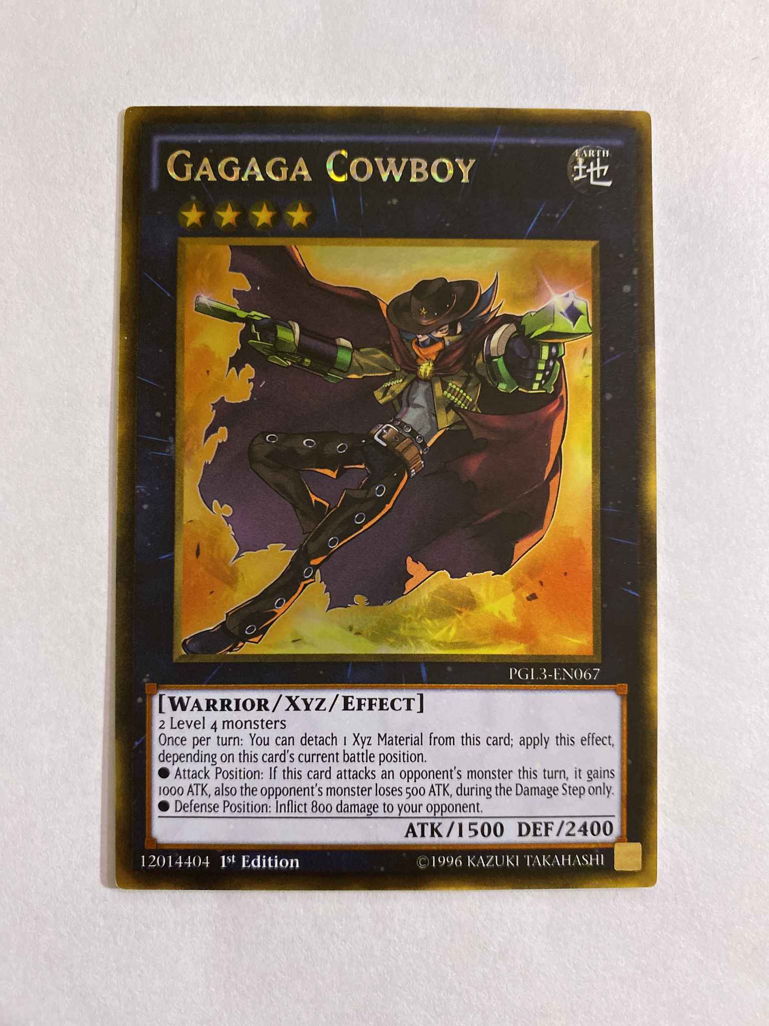 Gagaga-Cowboy PGL3-DE067 Gold Rare DE NM