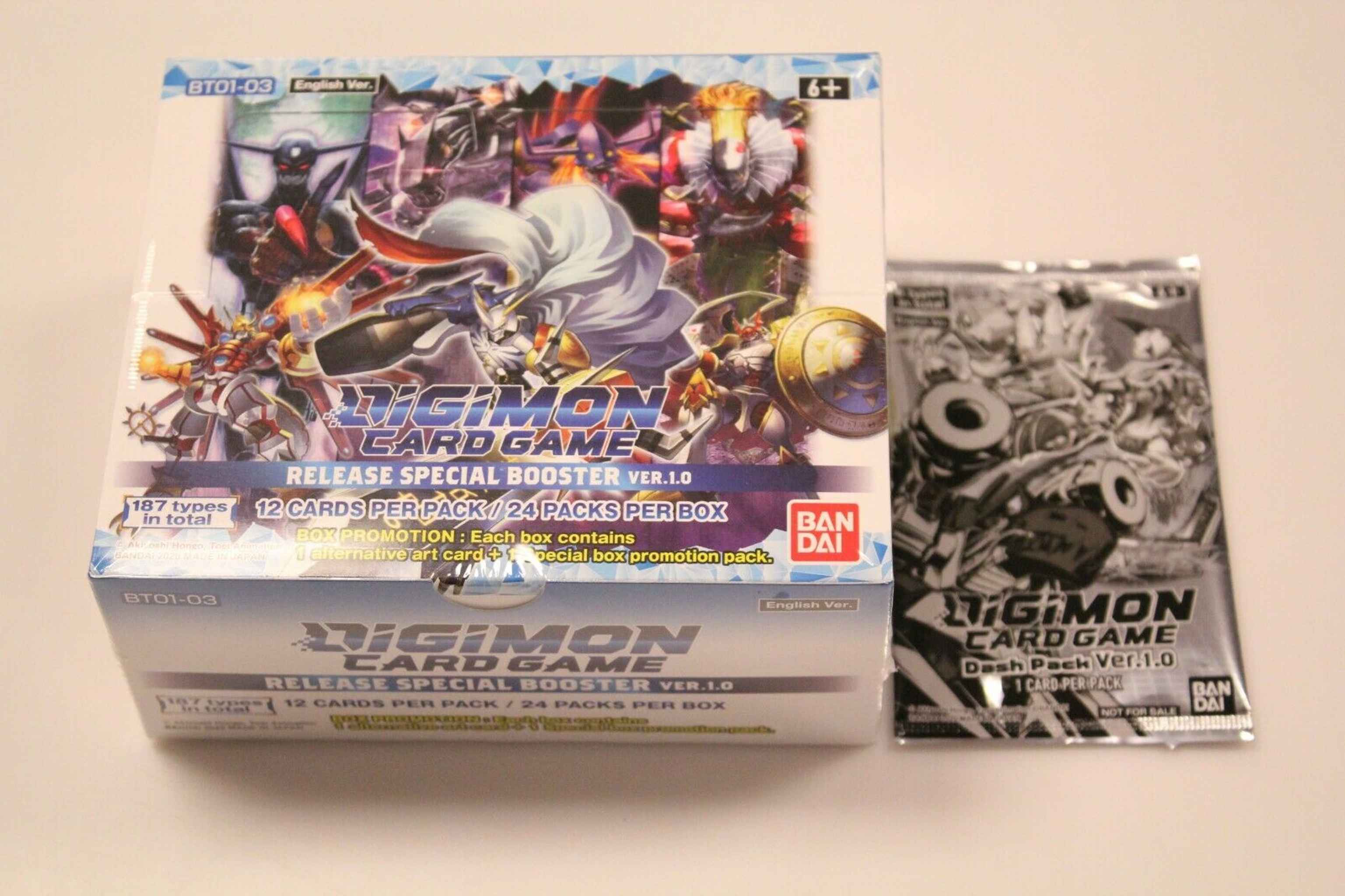 Digimon Card Game Dash Booster Pack Ver 1.0 Sealed New 