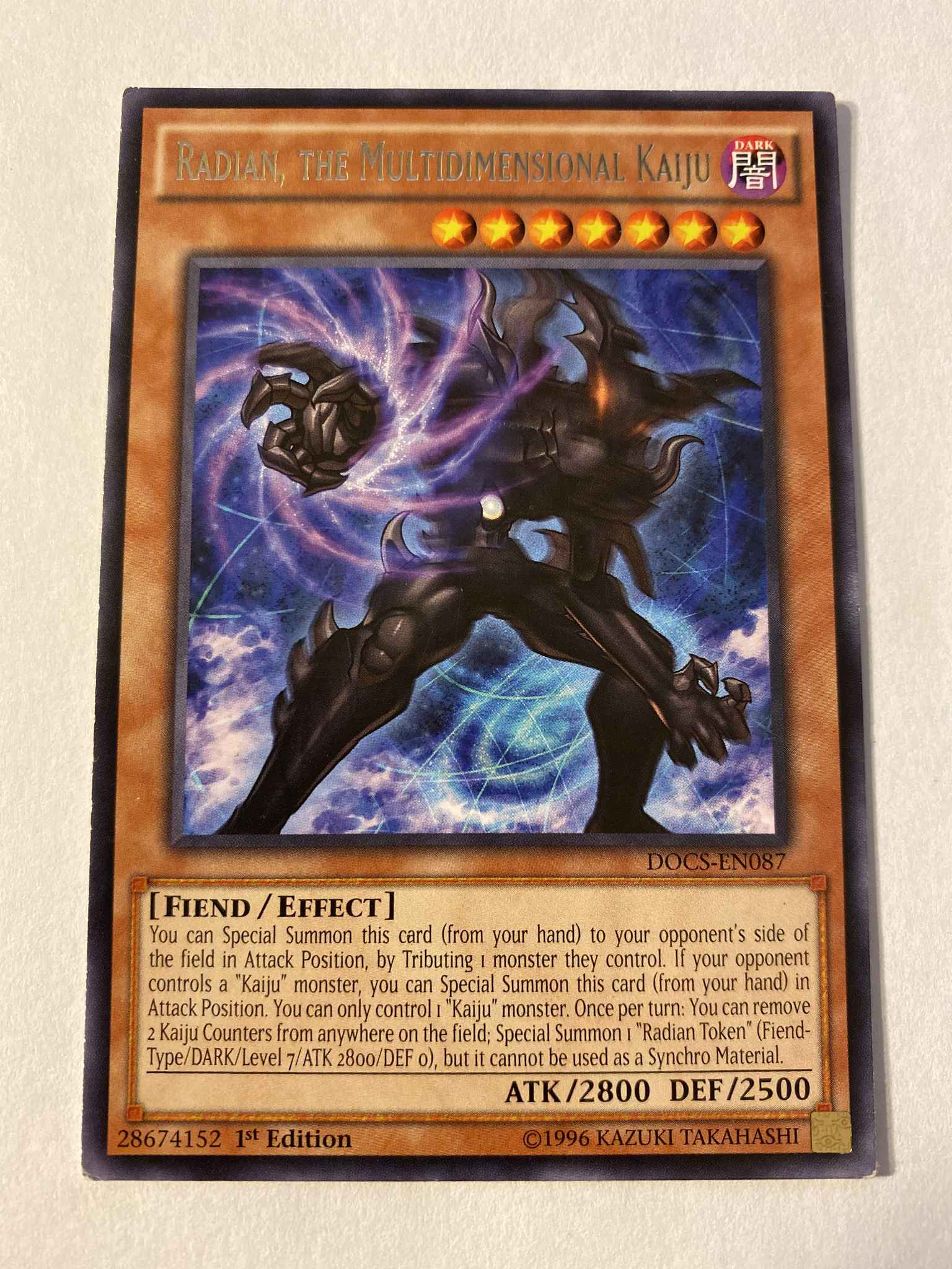 Radian The Multidimensional Kaiju Radian The Multidimensional Kaiju Dimension Of Chaos Yugioh Online Gaming Store For Cards Miniatures Singles Packs Booster Boxes