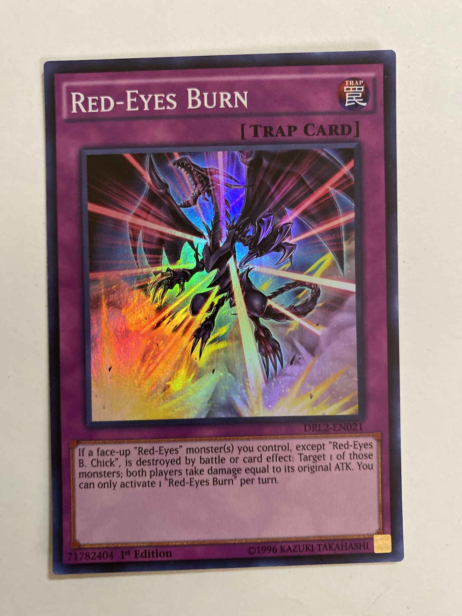 Near Mint DRL2-EN021 1st Edition Red-Eyes Burn - Super Rare