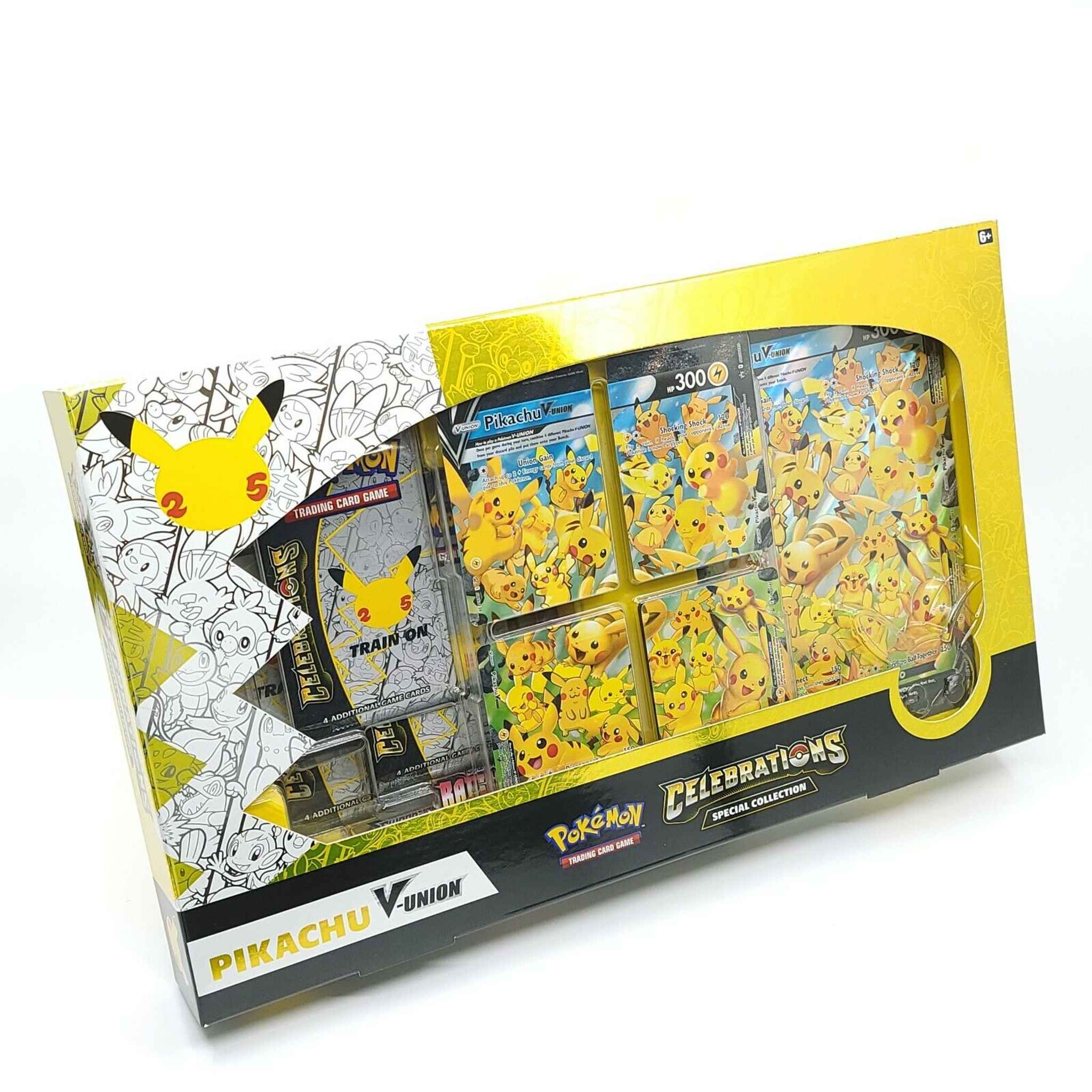 Pikachu V Union Collection Box Pokemon Celebrations New and Sealed 