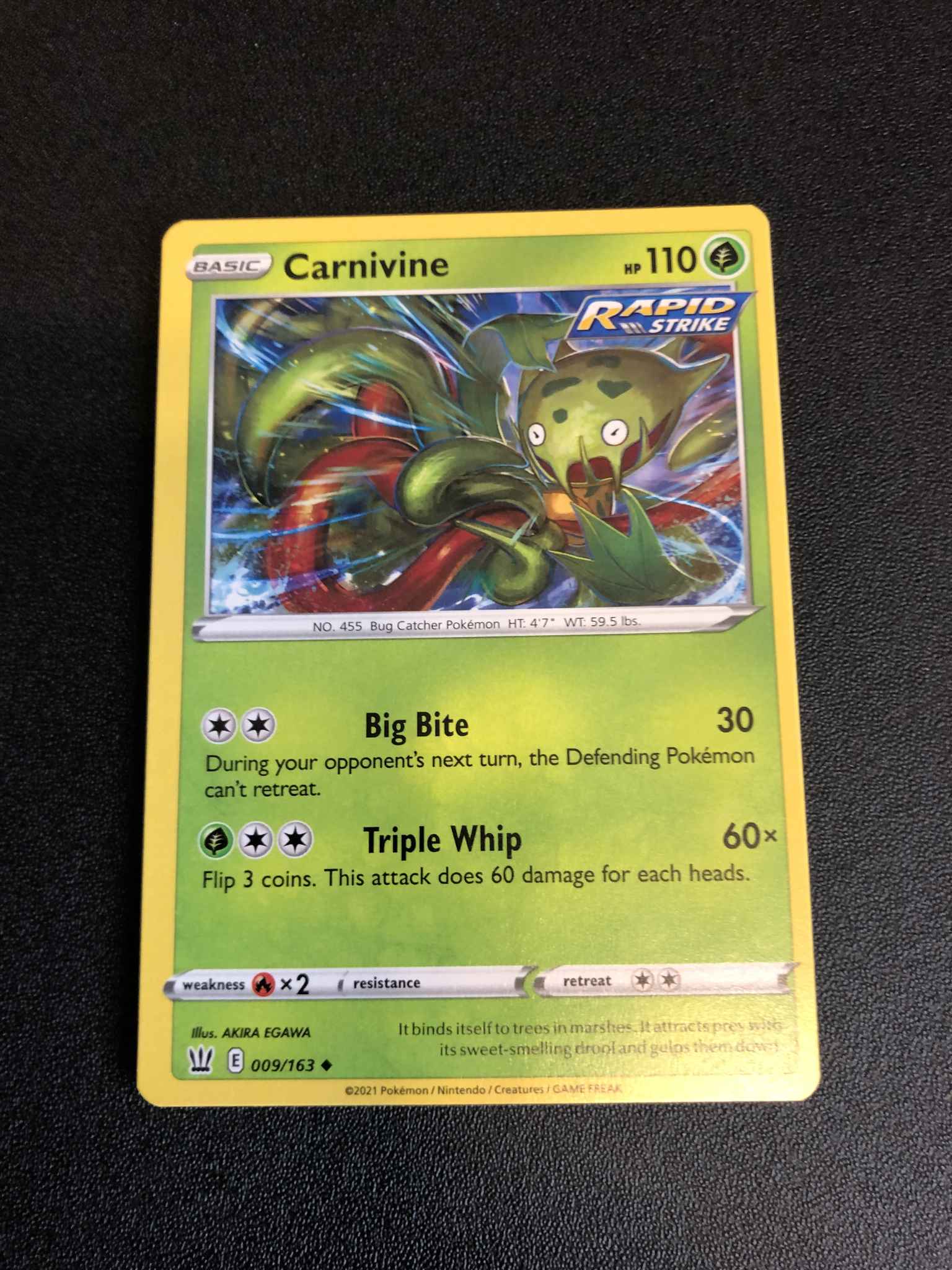 Carnivine Carnivine Swsh05 Battle Styles Pokemon